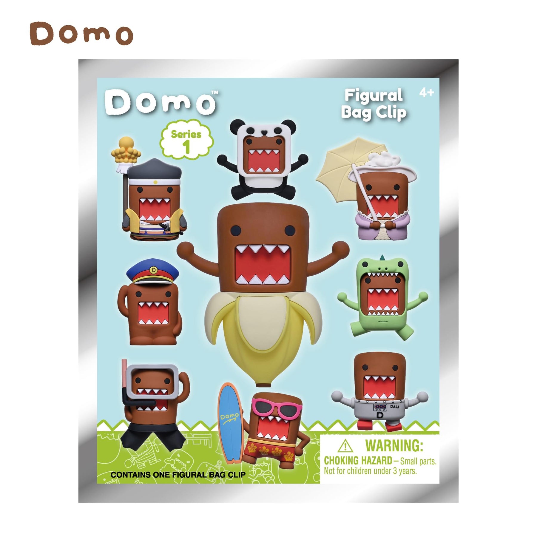 Domo-Kun Series 1 Blind Bag 3D Foam Bag Clip | One Random