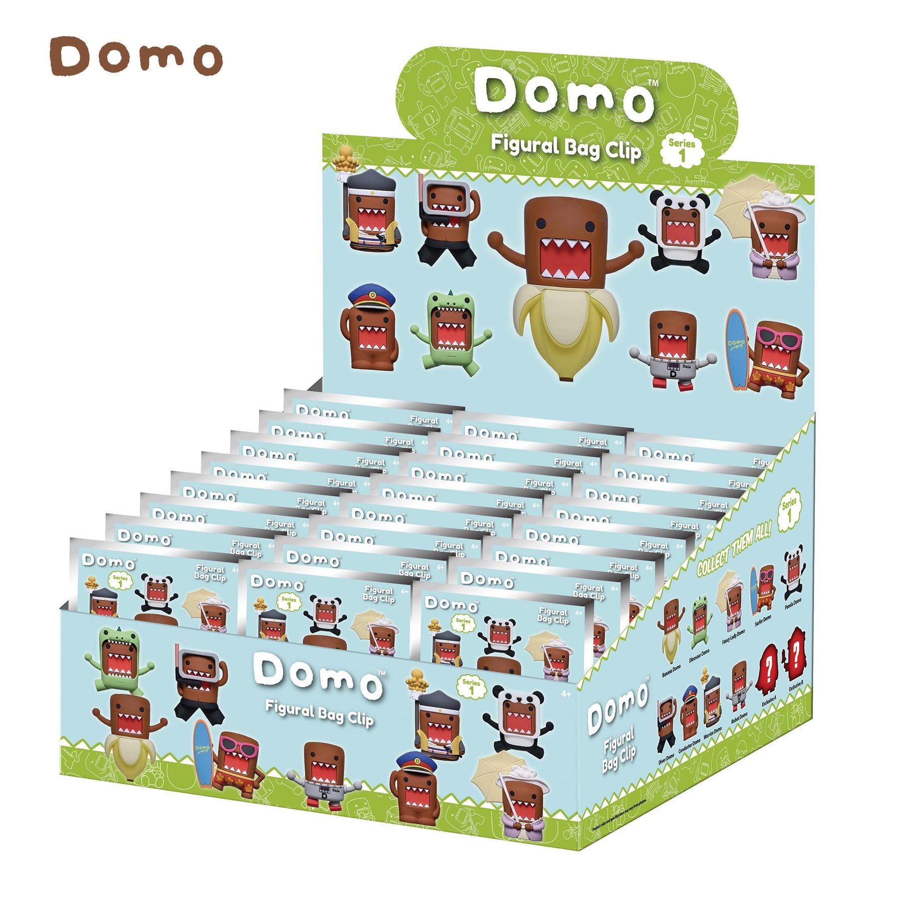 Domo-Kun Series 1 Blind Bag 3D Foam Bag Clip | One Random