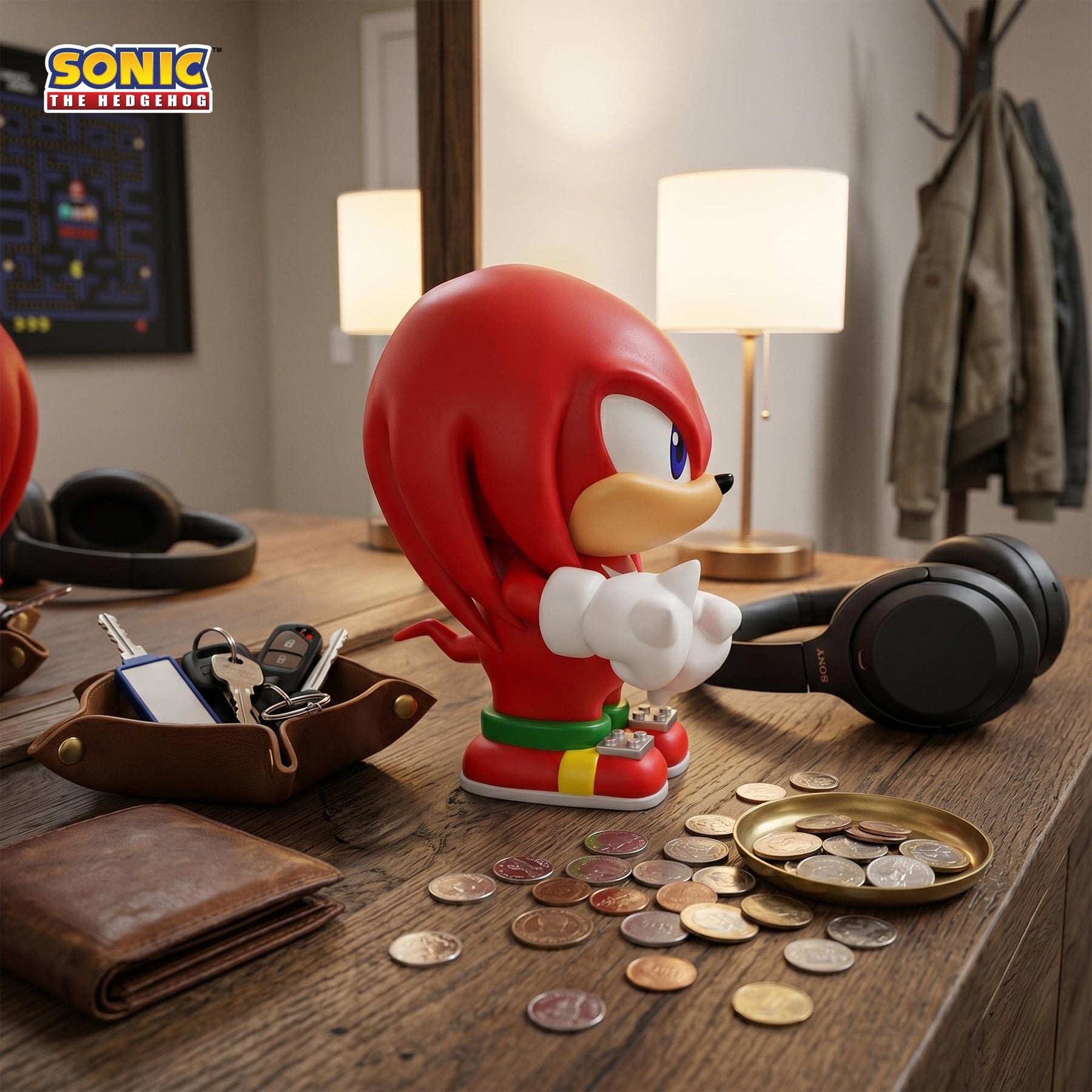 Sonic The Hedgehog Knuckles 8-Inch PVC Figural Bank