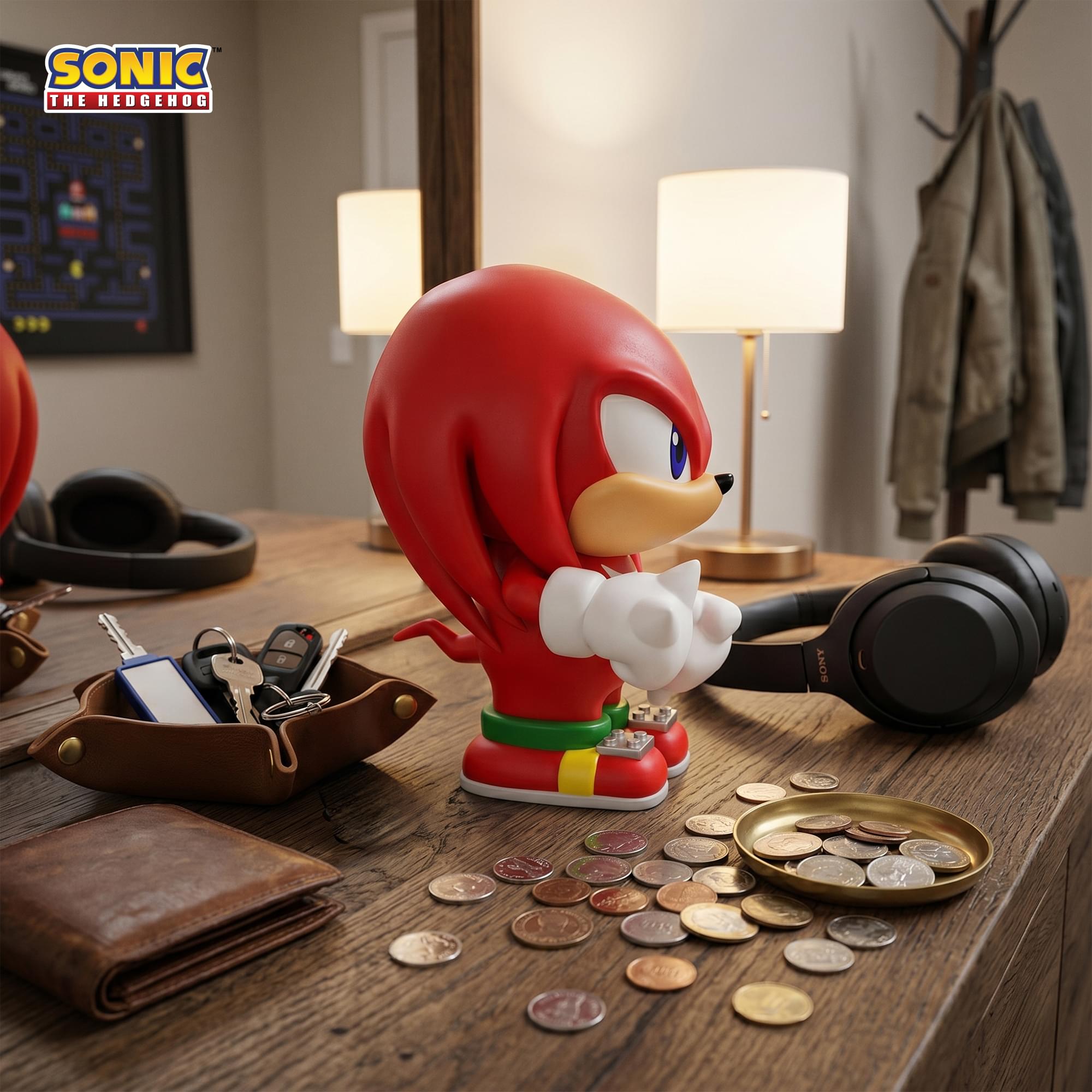 Sonic The Hedgehog Knuckles 8-Inch PVC Figural Bank