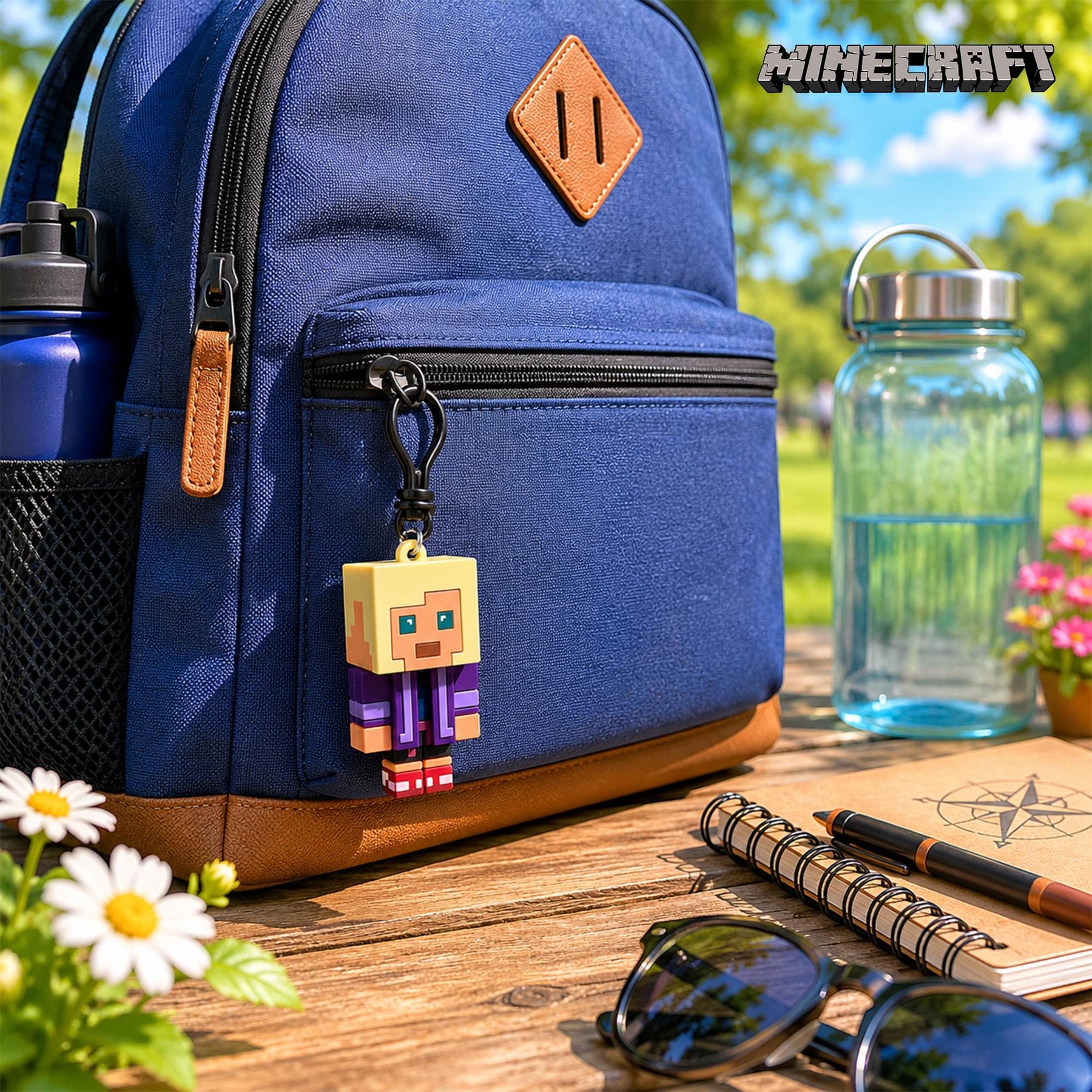 Minecraft Series 5 Blind Bag 3D Foam Bag Clip | 3 Random