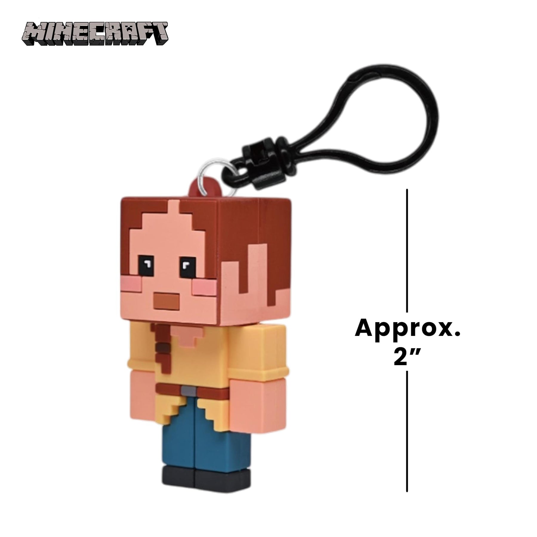 Minecraft Series 6 Blind Bag 3D Foam Bag Clip | One Random