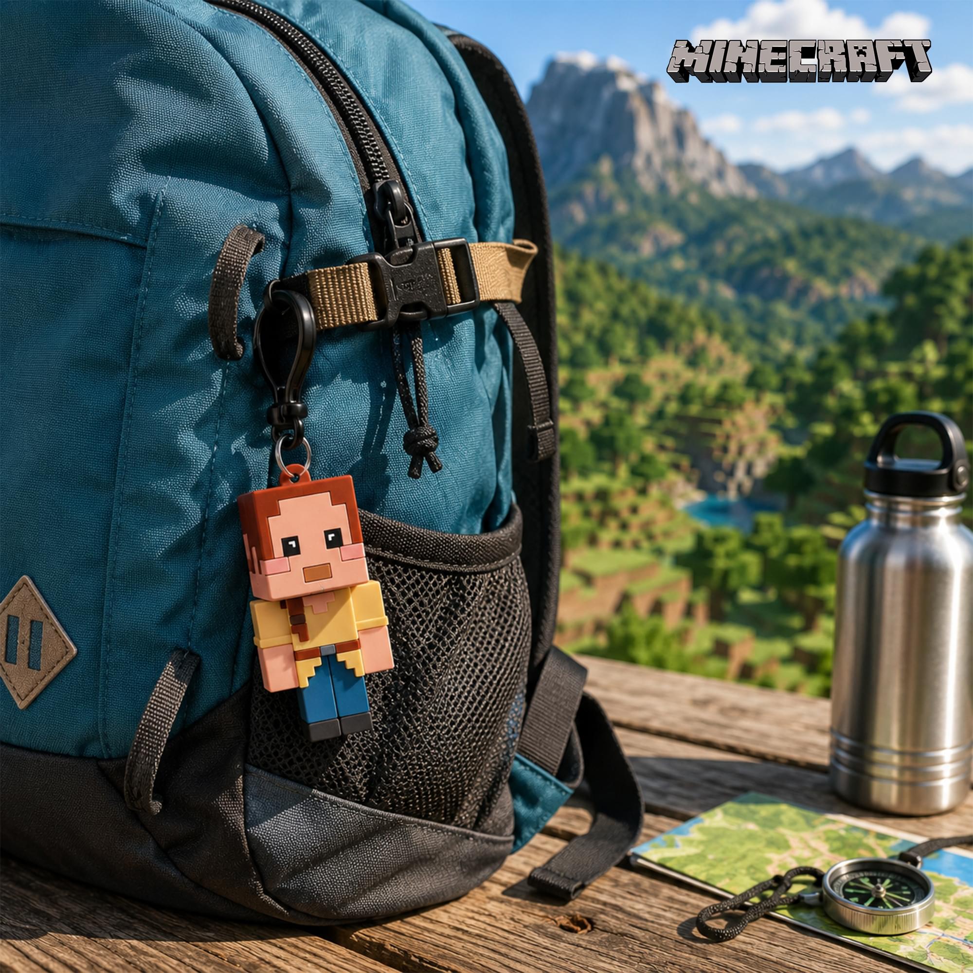Minecraft Series 6 Blind Bag 3D Foam Bag Clip | One Random