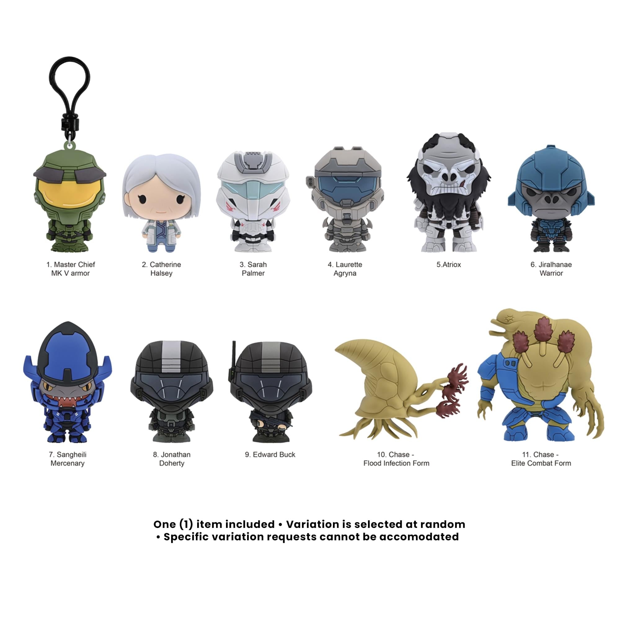 Halo Series 3 Blind Bag 3D Foam Bag Clip | 1 Random