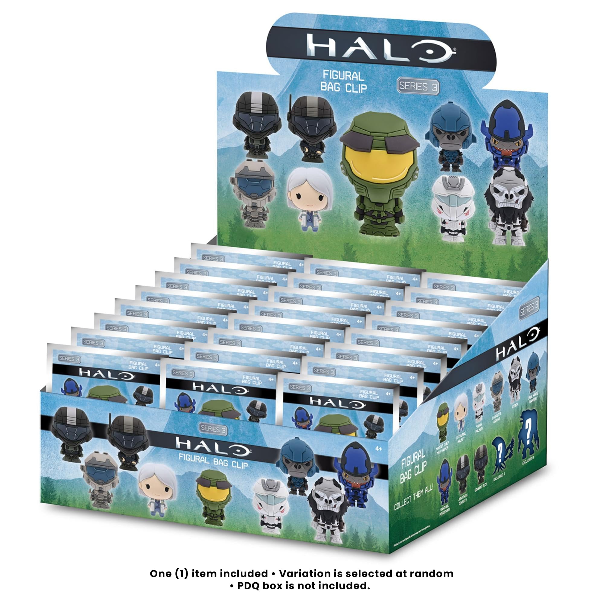 Halo Series 3 Blind Bag 3D Foam Bag Clip | 1 Random