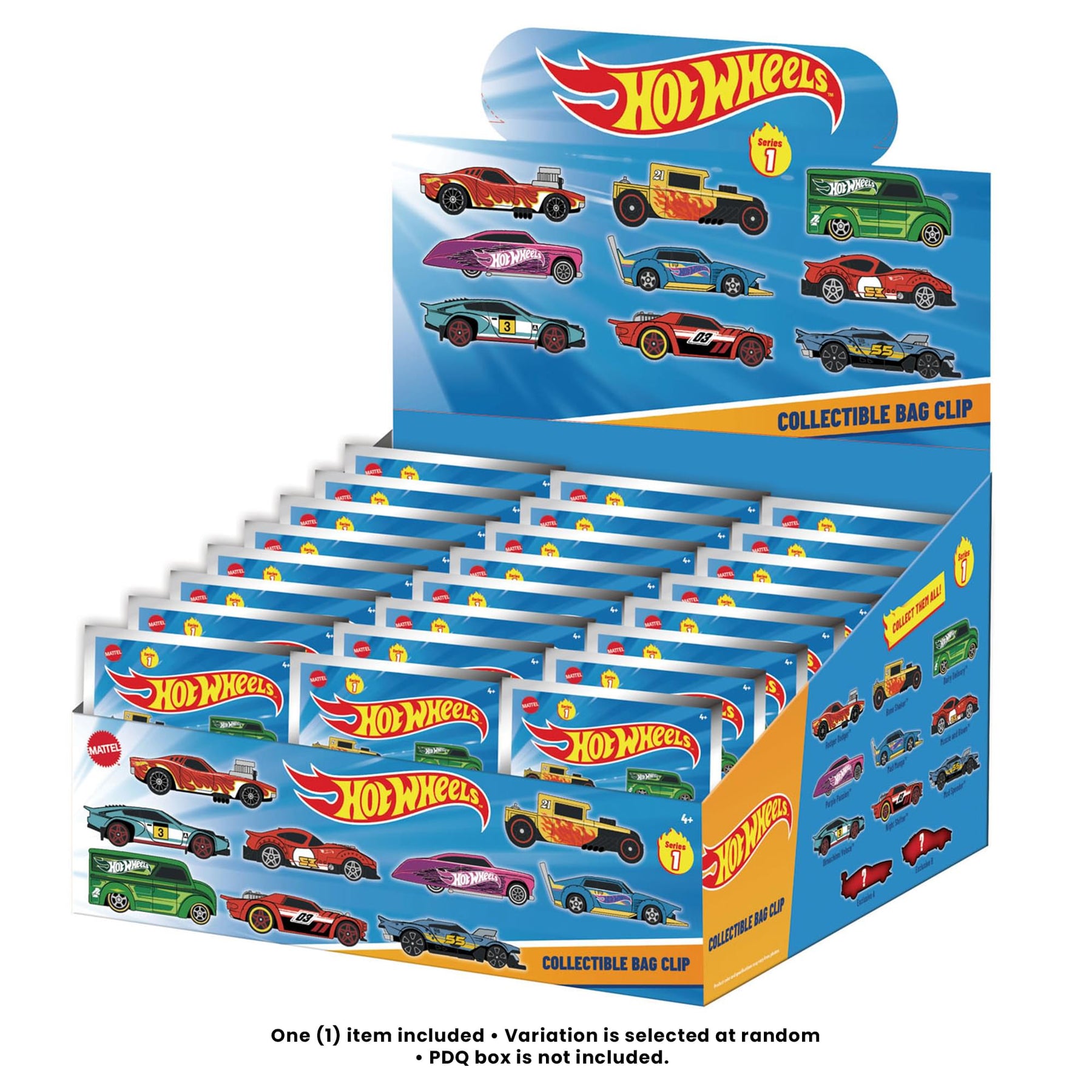 Hot Wheels Series 1 Blind Bag 3D Foam Bag Clip | 1 Random