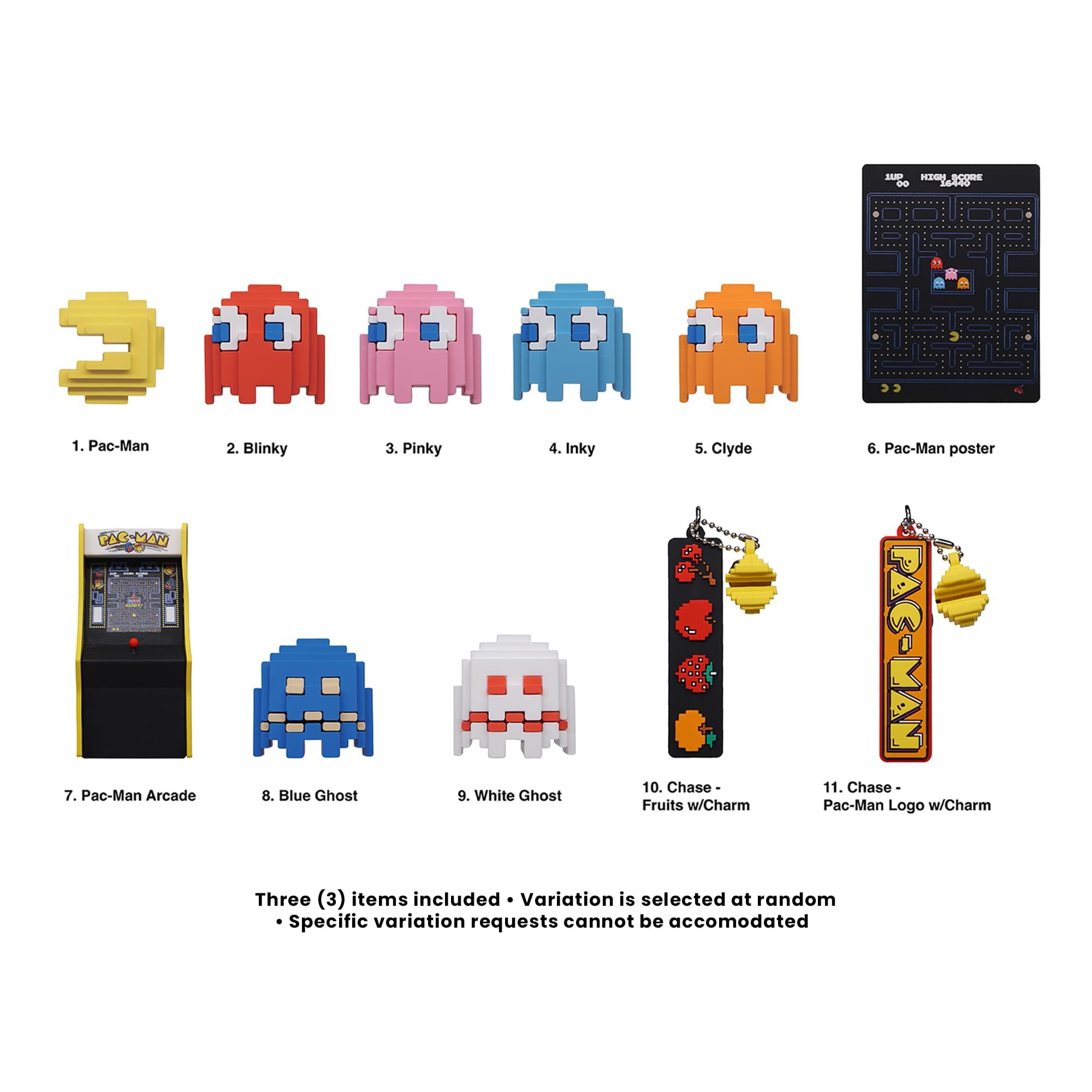 PAC-MAN Series 1 Blind Bag 3D Foam Bag Clip | Set Of 3