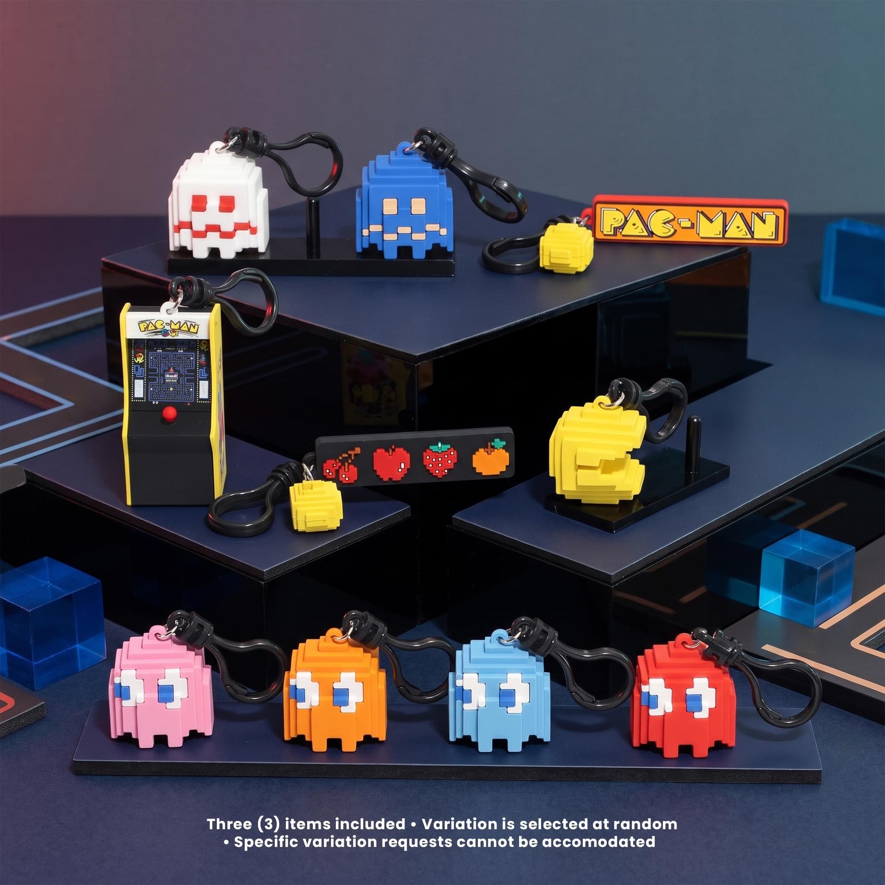 PAC-MAN Series 1 Blind Bag 3D Foam Bag Clip | Set Of 3