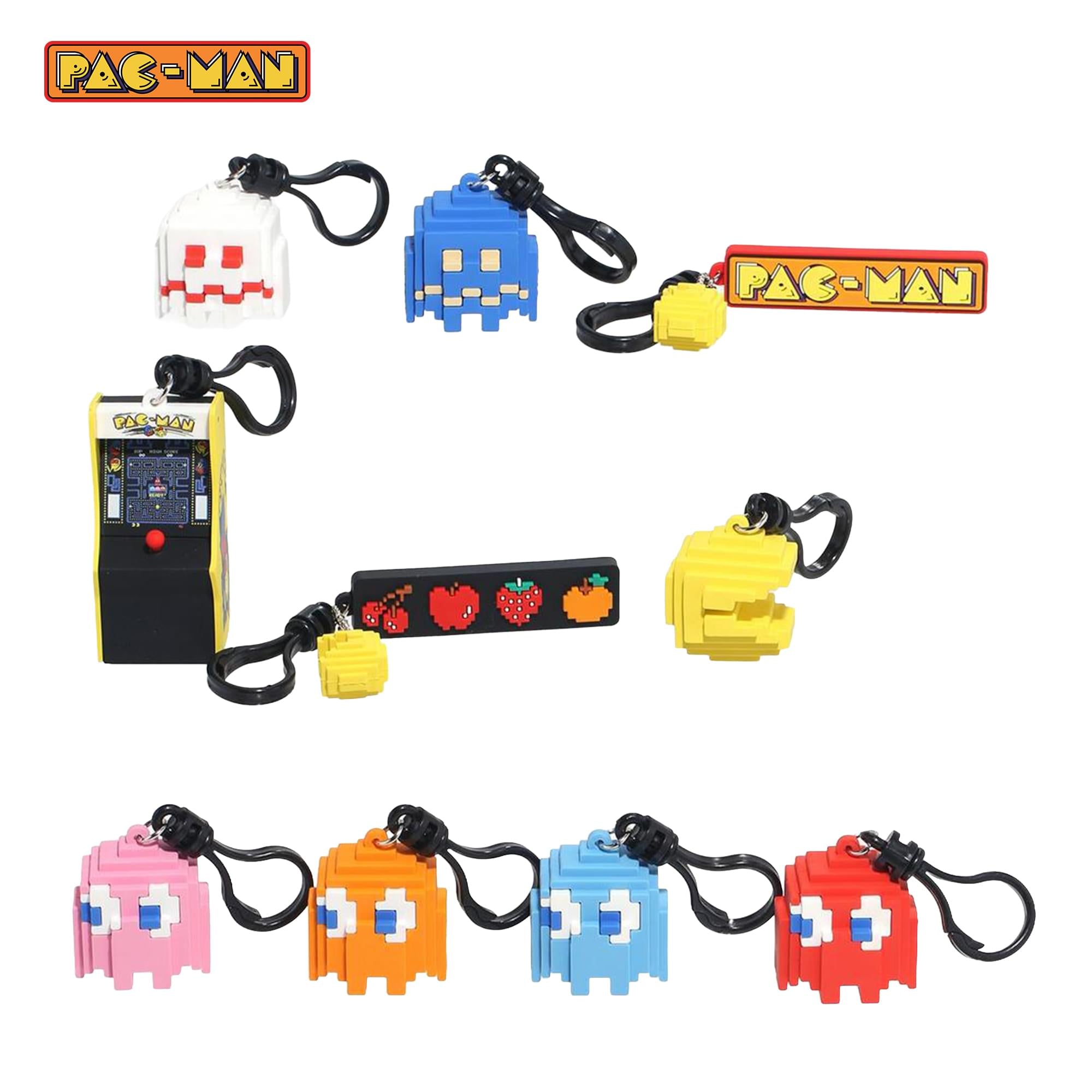 PAC-MAN Series 1 Blind Bag 3D Foam Bag Clip | One Random