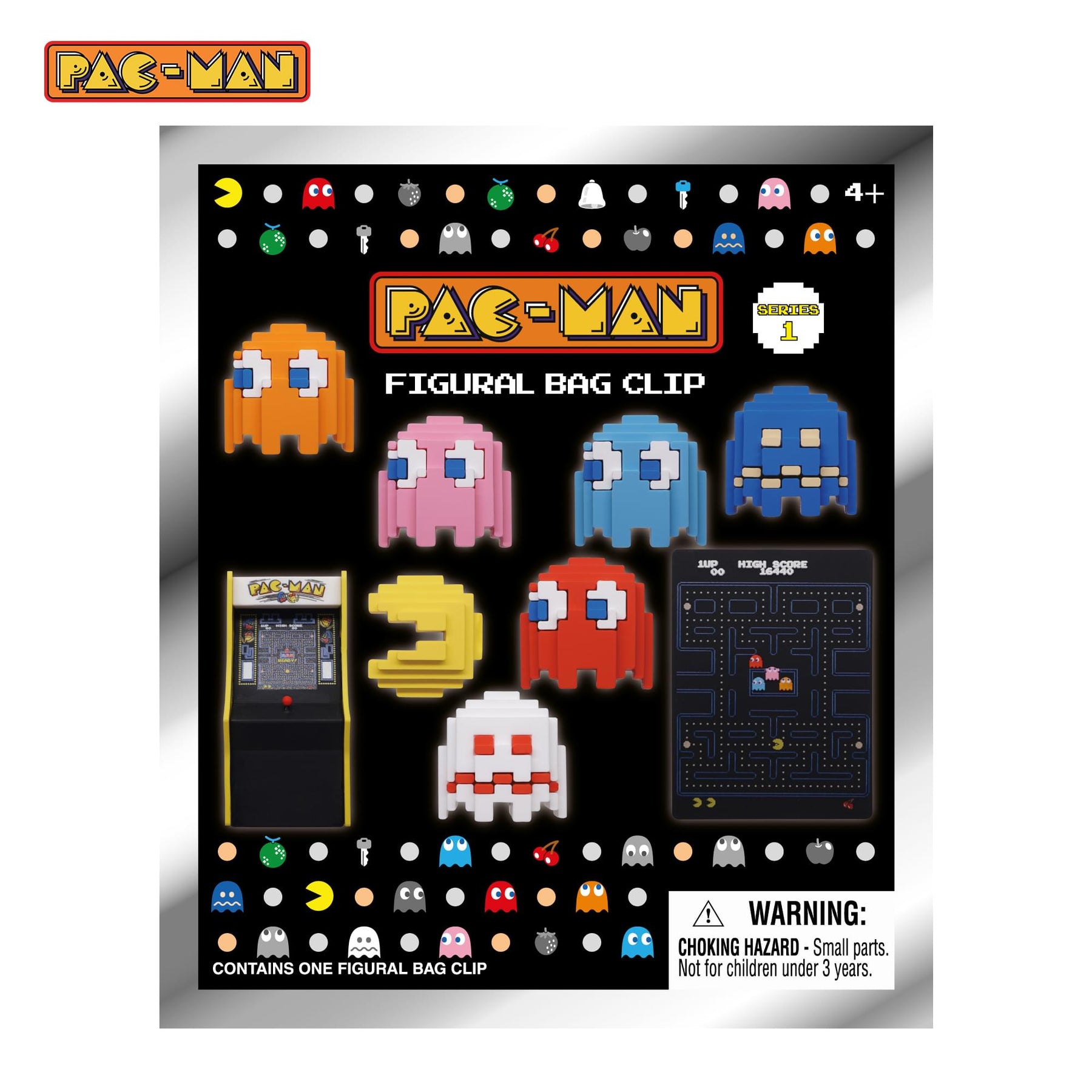 PAC-MAN Series 1 Blind Bag 3D Foam Bag Clip | One Random