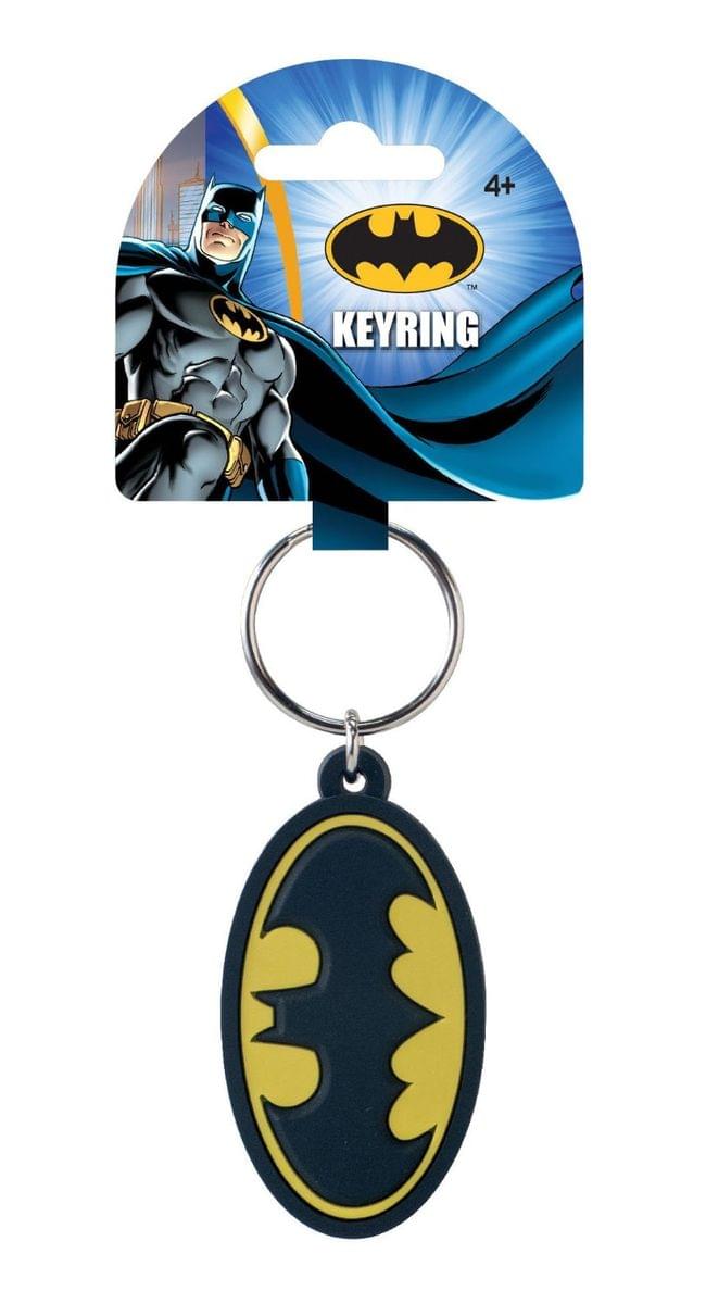 DC Comics Soft Touch PVC Key Ring: "Batman Logo"