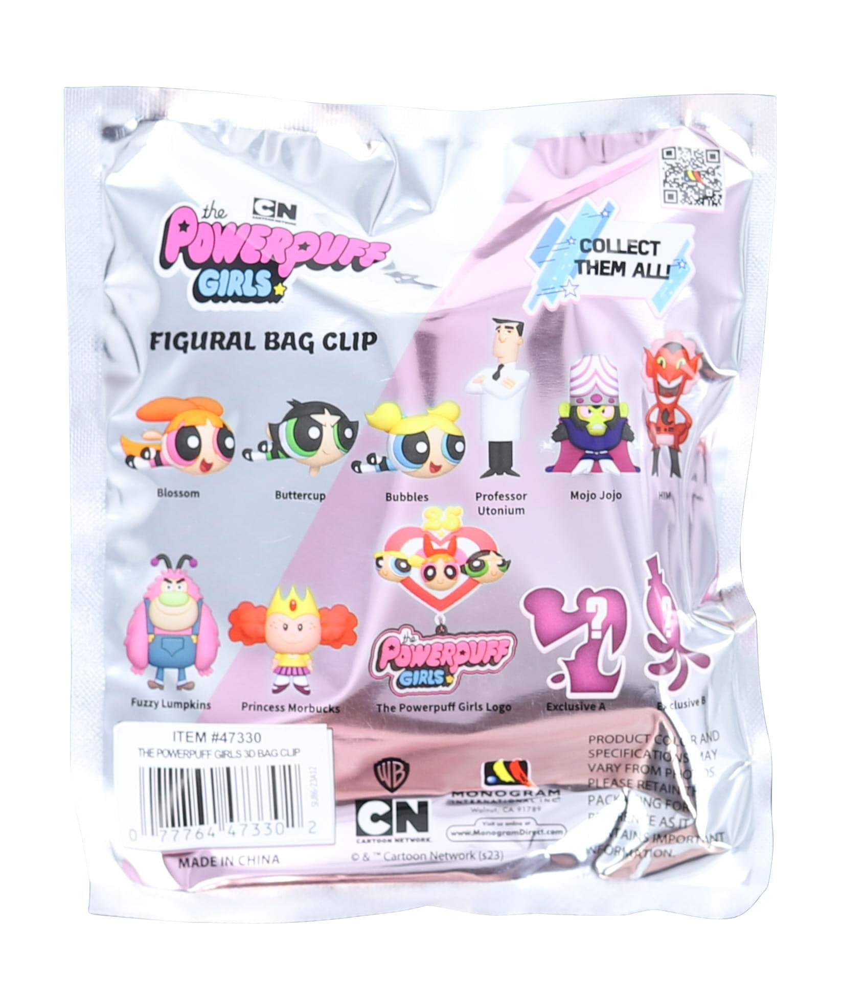 Powerpuff Girls 25th Anniversary 3D Foam Bag Clip | 1 Random
