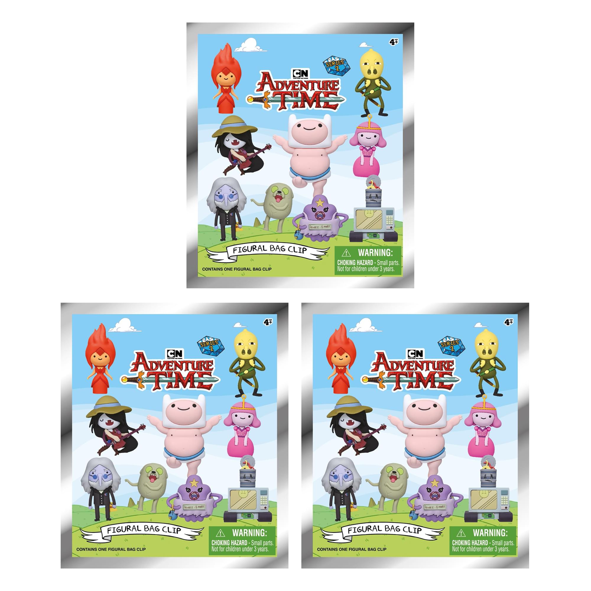 Adventure Time Series 2 Blind Bag 3D Foam Bag Clip | Set Of 3