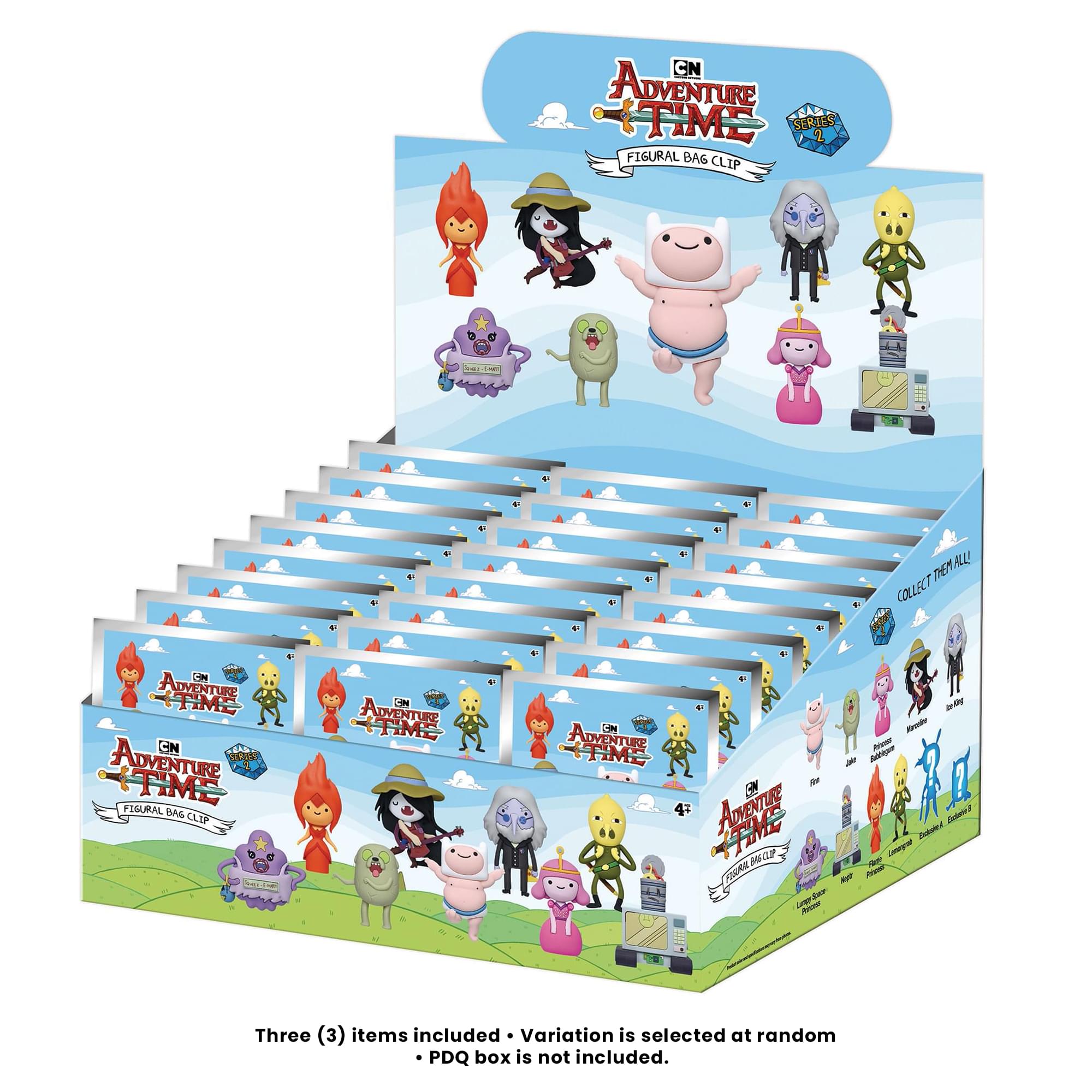 Adventure Time Series 2 Blind Bag 3D Foam Bag Clip | Set Of 3