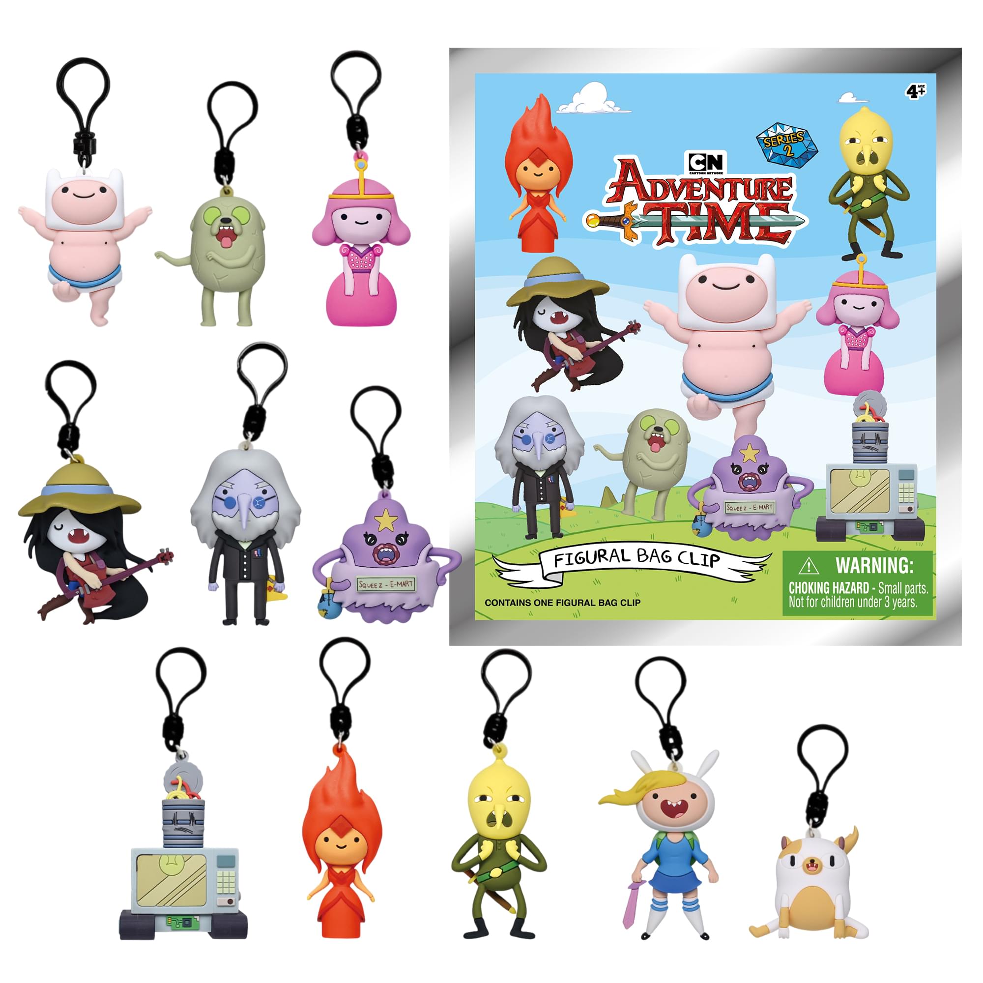 Adventure Time Series 2 Blind Bag 3D Foam Bag Clip | One Random