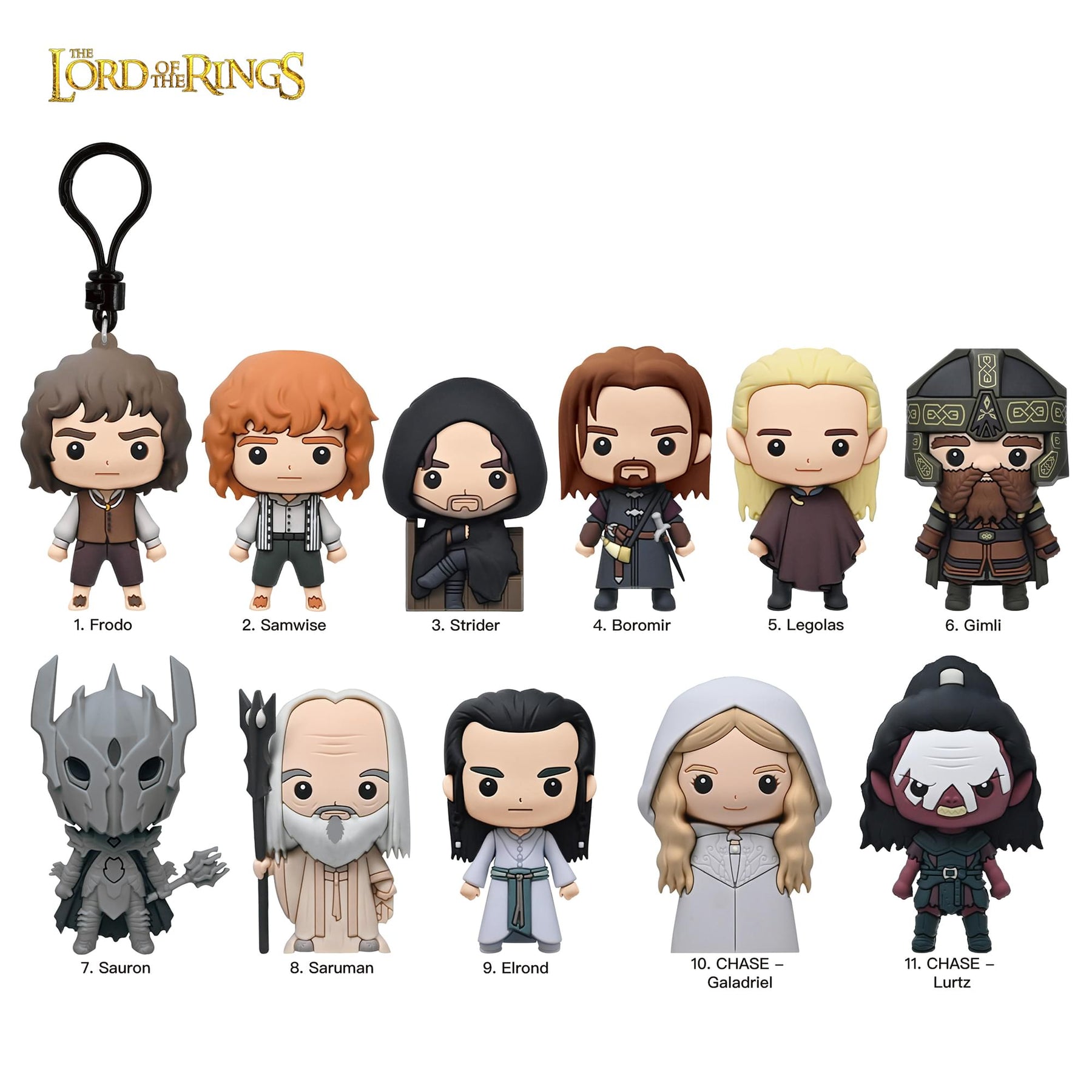 The Lord Of The Rings Series 2 Blind Bag 3D Foam Bag Clip | 3 Random