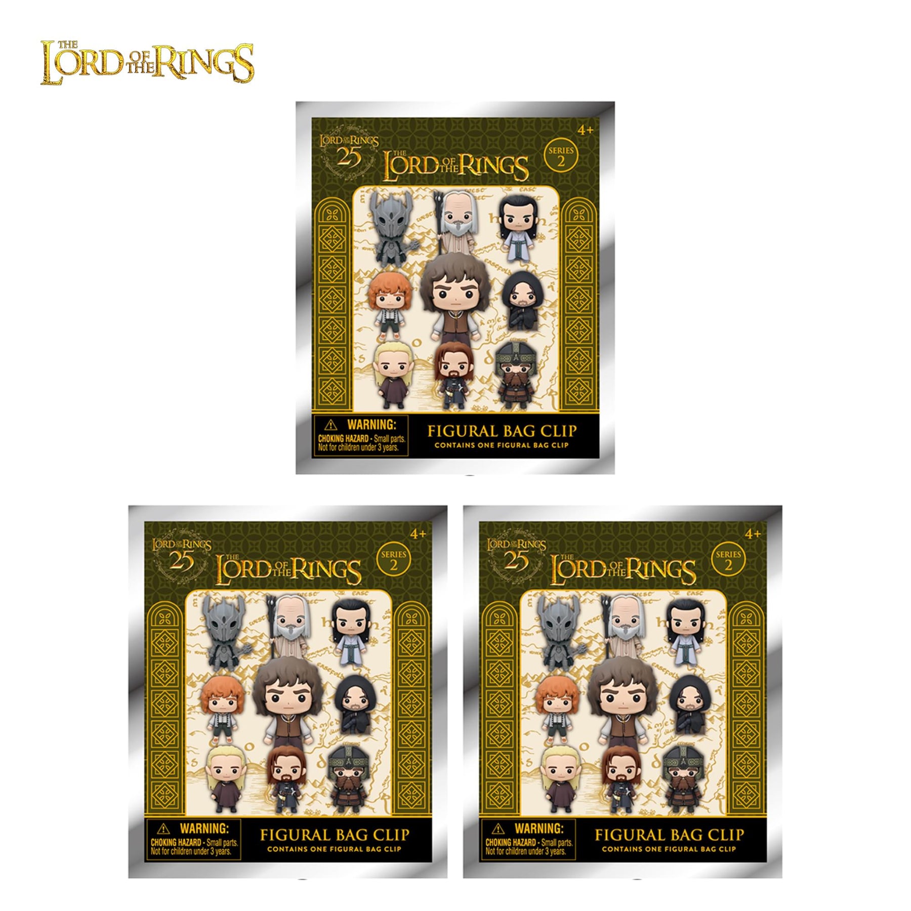 The Lord Of The Rings Series 2 Blind Bag 3D Foam Bag Clip | 3 Random