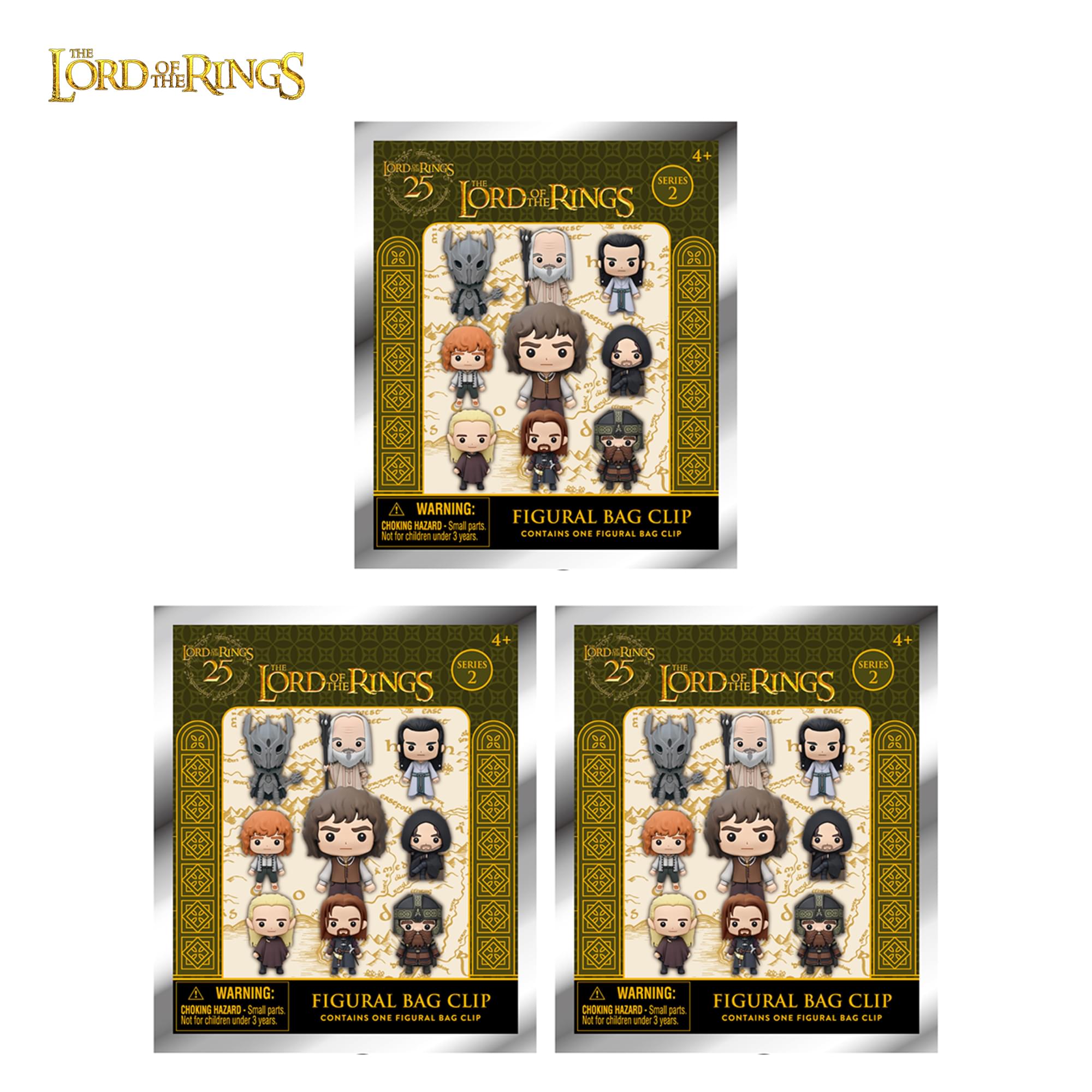 The Lord Of The Rings Series 2 Blind Bag 3D Foam Bag Clip | 3 Random