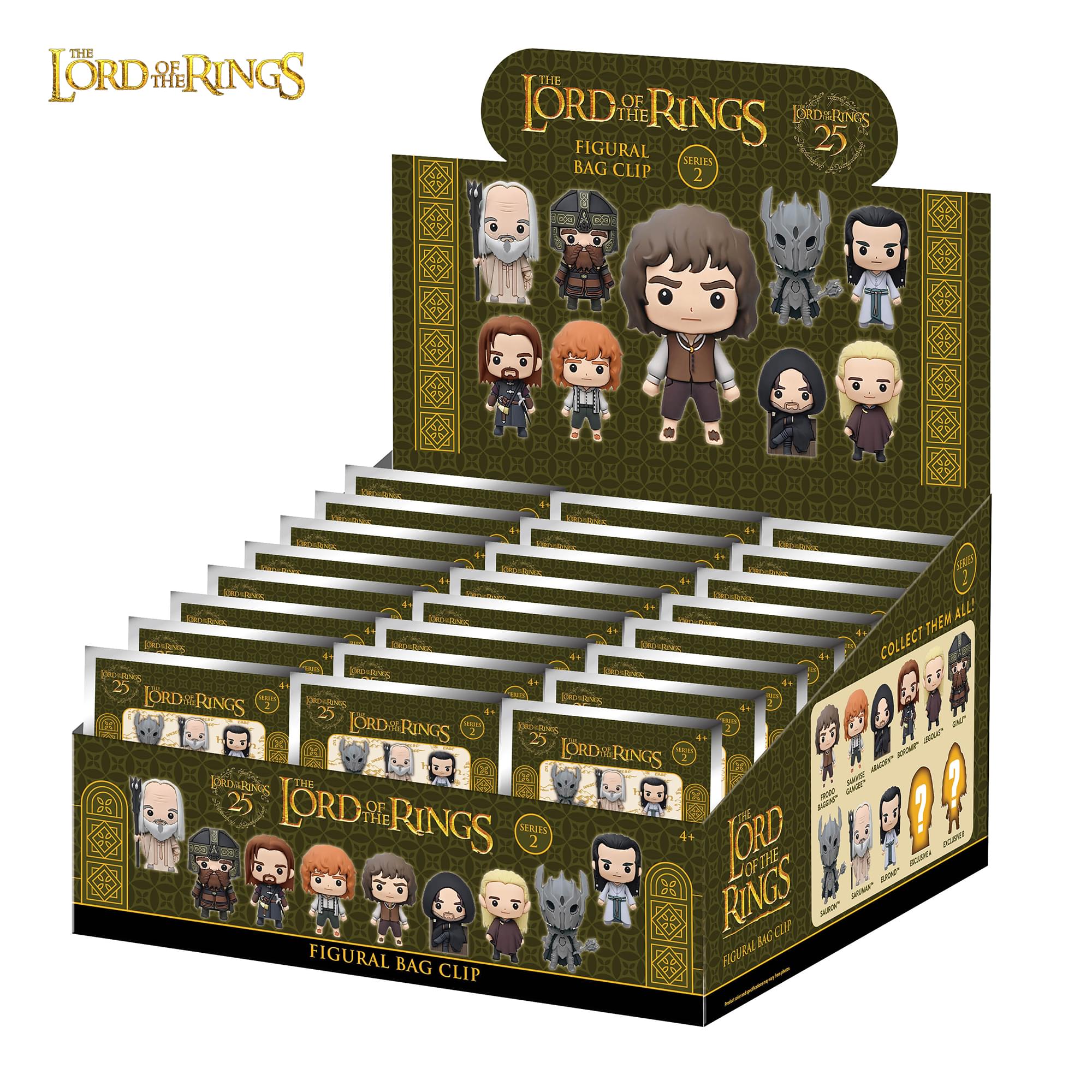 The Lord Of The Rings Series 2 Blind Bag 3D Foam Bag Clip | 3 Random