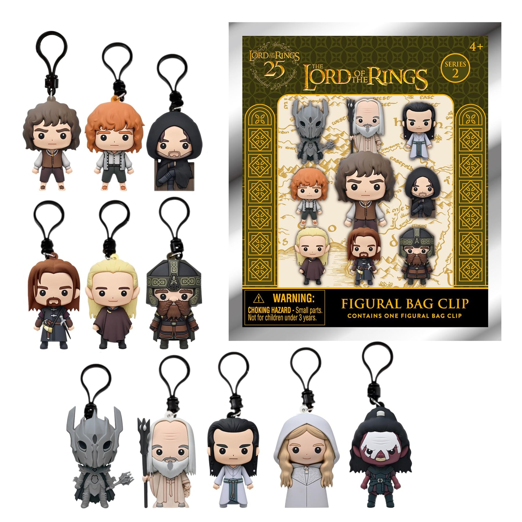 The Lord Of The Rings Series 2 Blind Bag 3D Foam Bag Clip | One Random