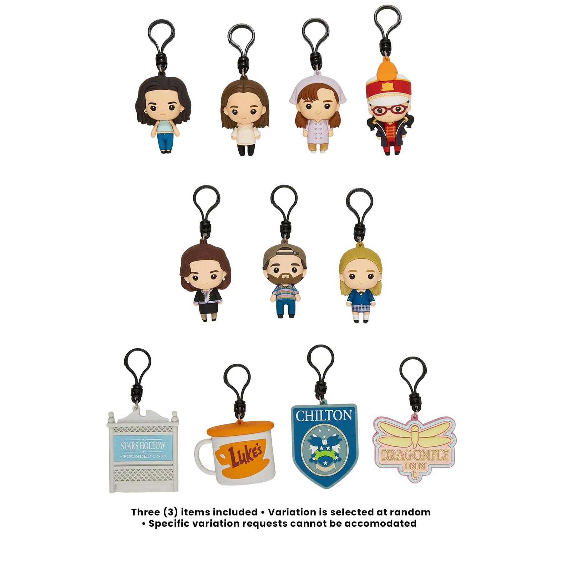 Gilmore Girls Series 1 Blind Bag 3D Foam Bag Clip | 3 Random
