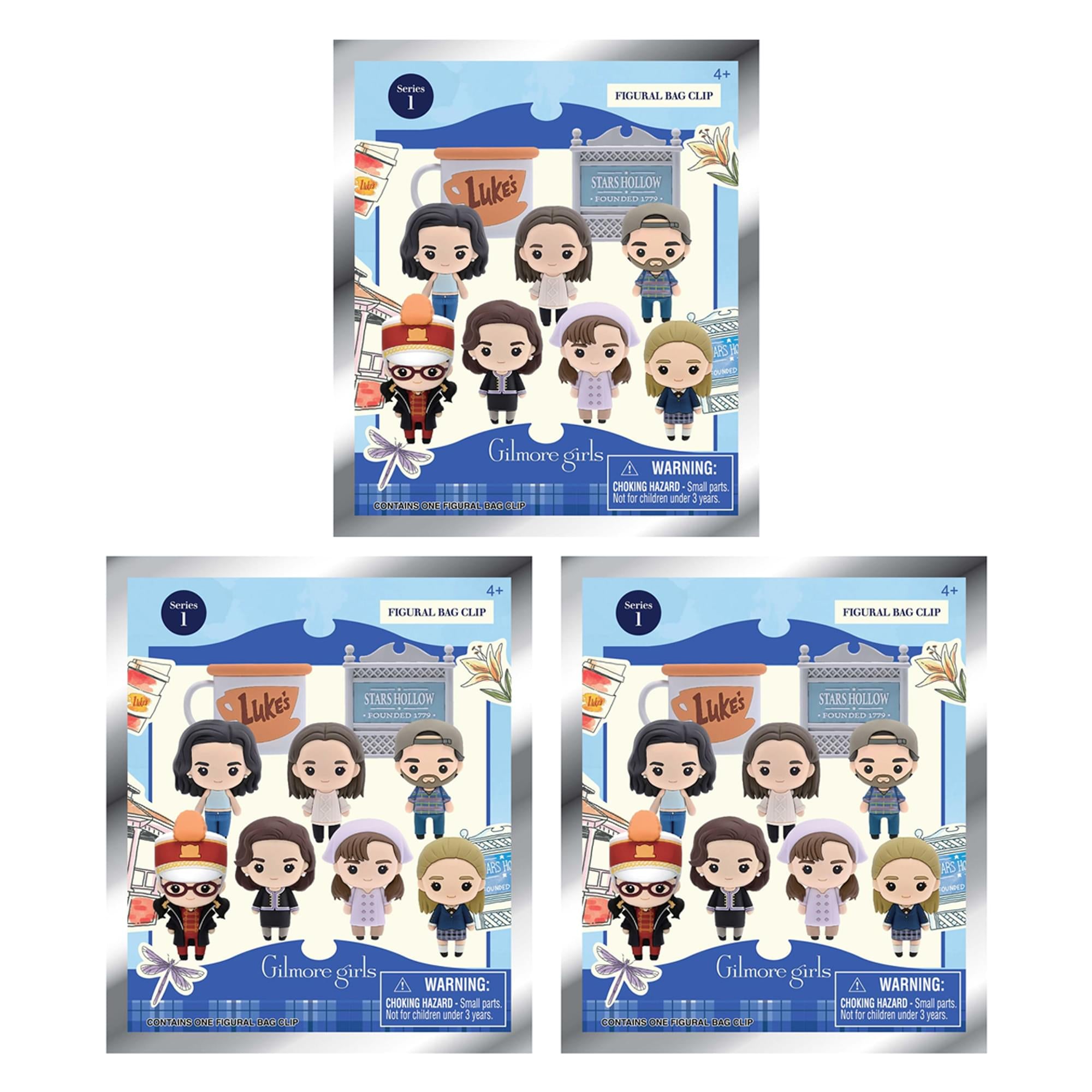 Gilmore Girls Series 1 Blind Bag 3D Foam Bag Clip | 3 Random