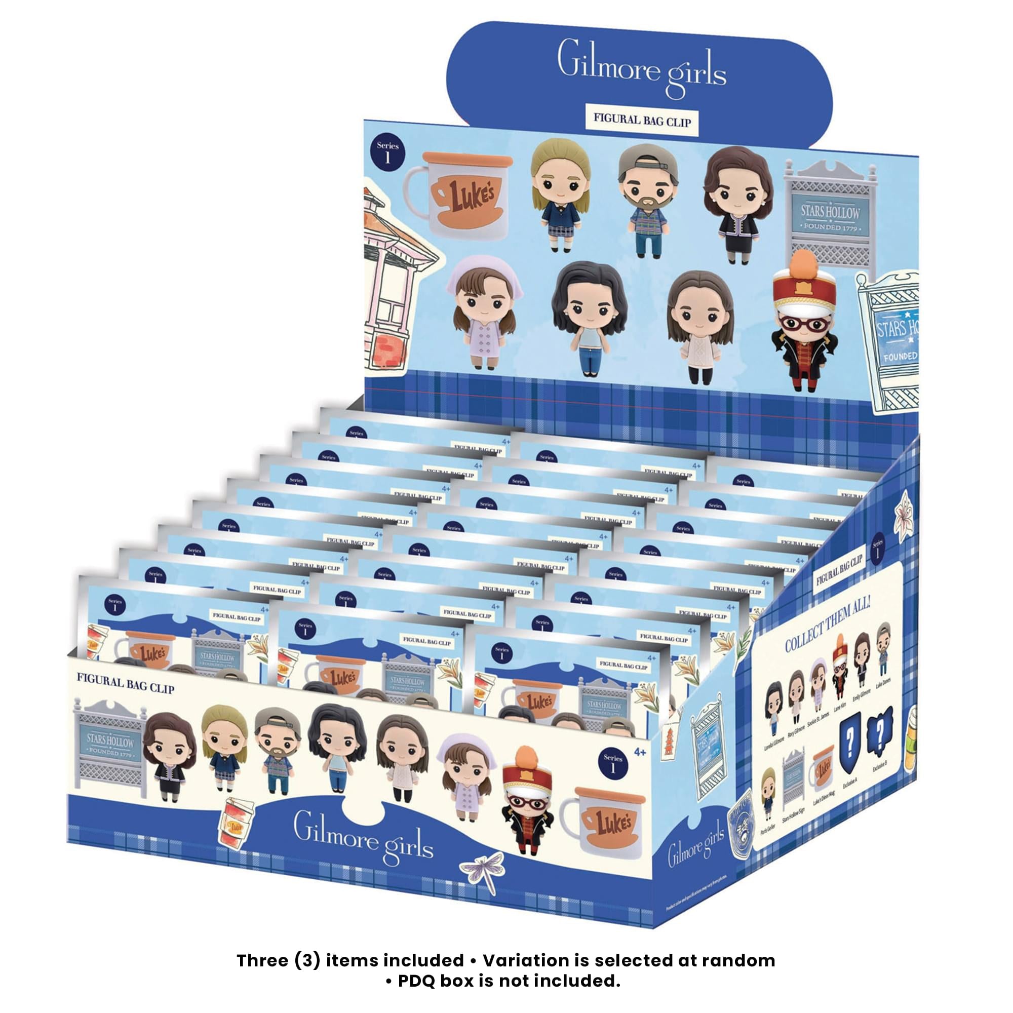 Gilmore Girls Series 1 Blind Bag 3D Foam Bag Clip | 3 Random