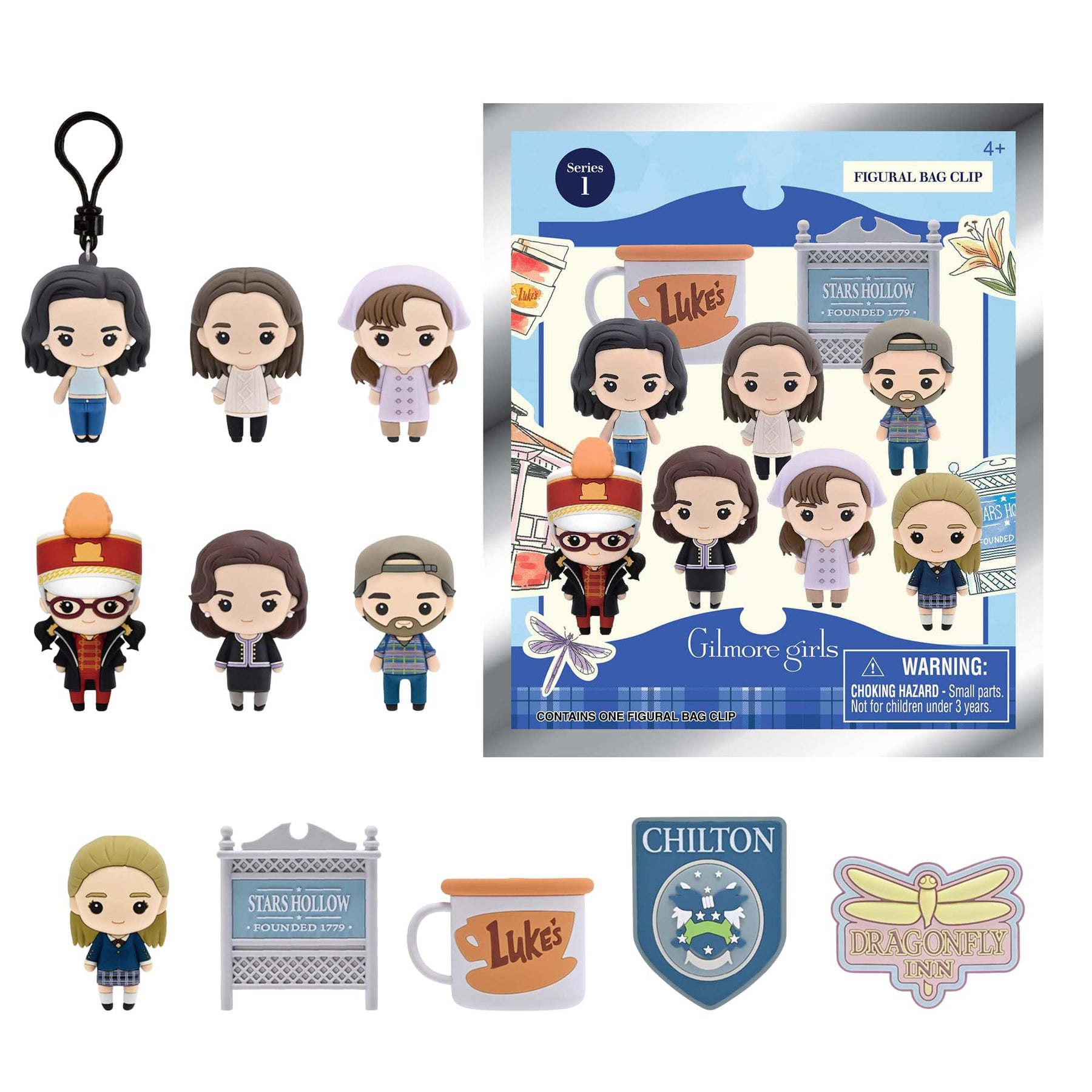 Gilmore Girls Series 1 Blind Bag 3D Foam Bag Clip | 1 Random