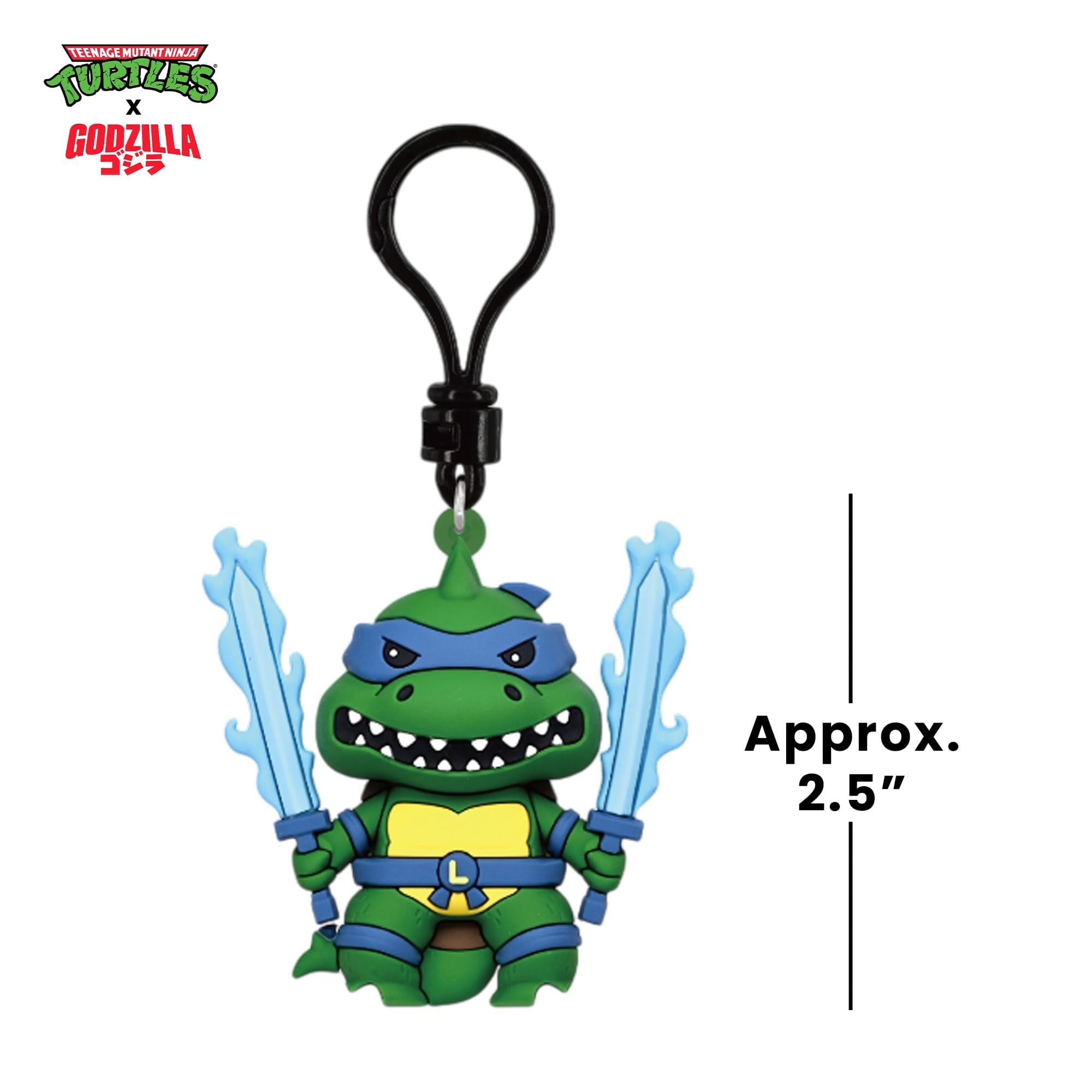 TMNT X Godzilla Blind Bag 3D Foam Bag Clip | One Random
