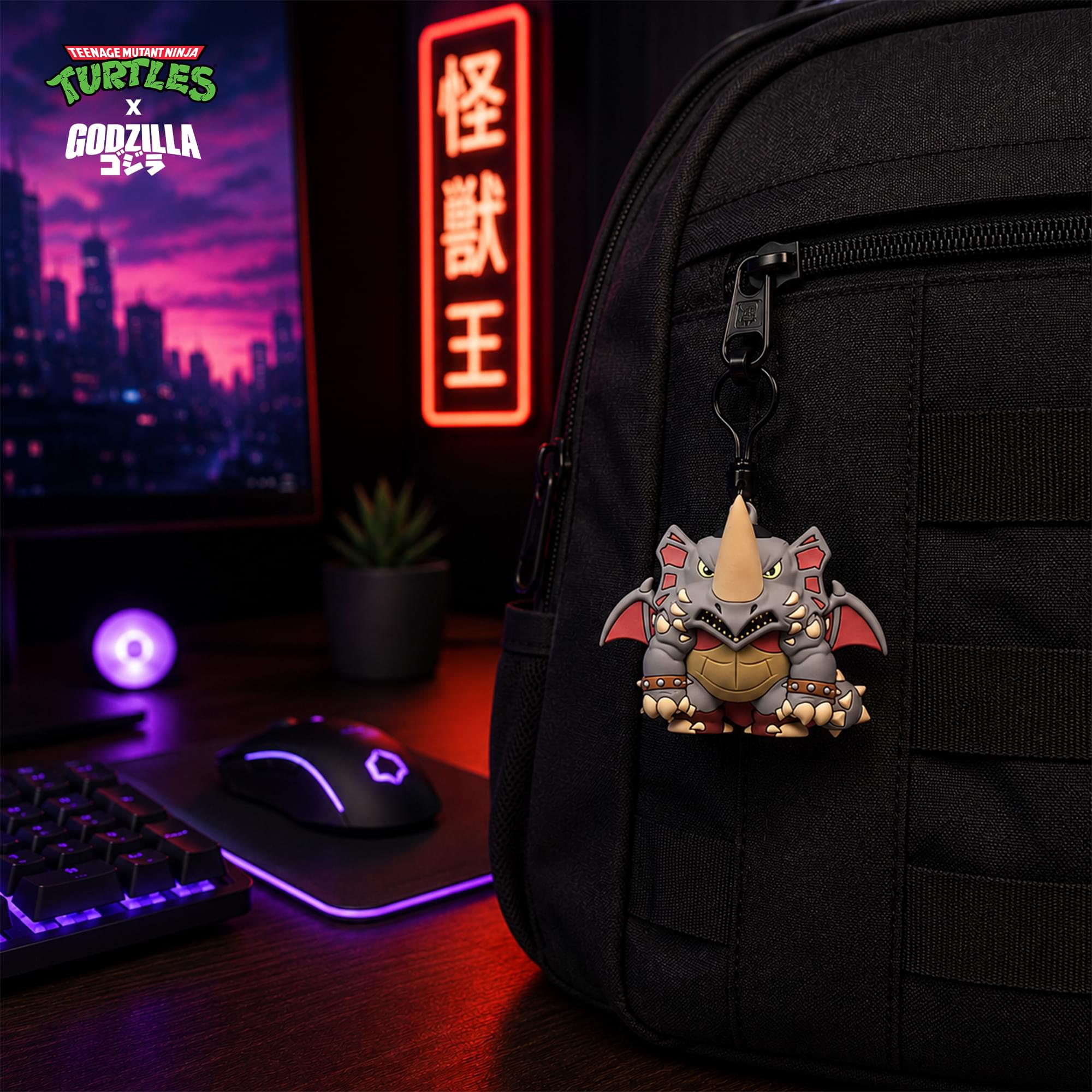 TMNT X Godzilla Blind Bag 3D Foam Bag Clip | One Random