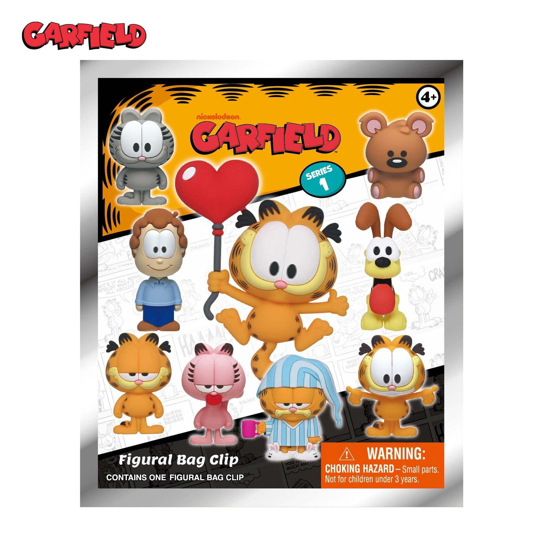 Garfield Series 1 Blind Bag 3D Foam Bag Clip | One Random