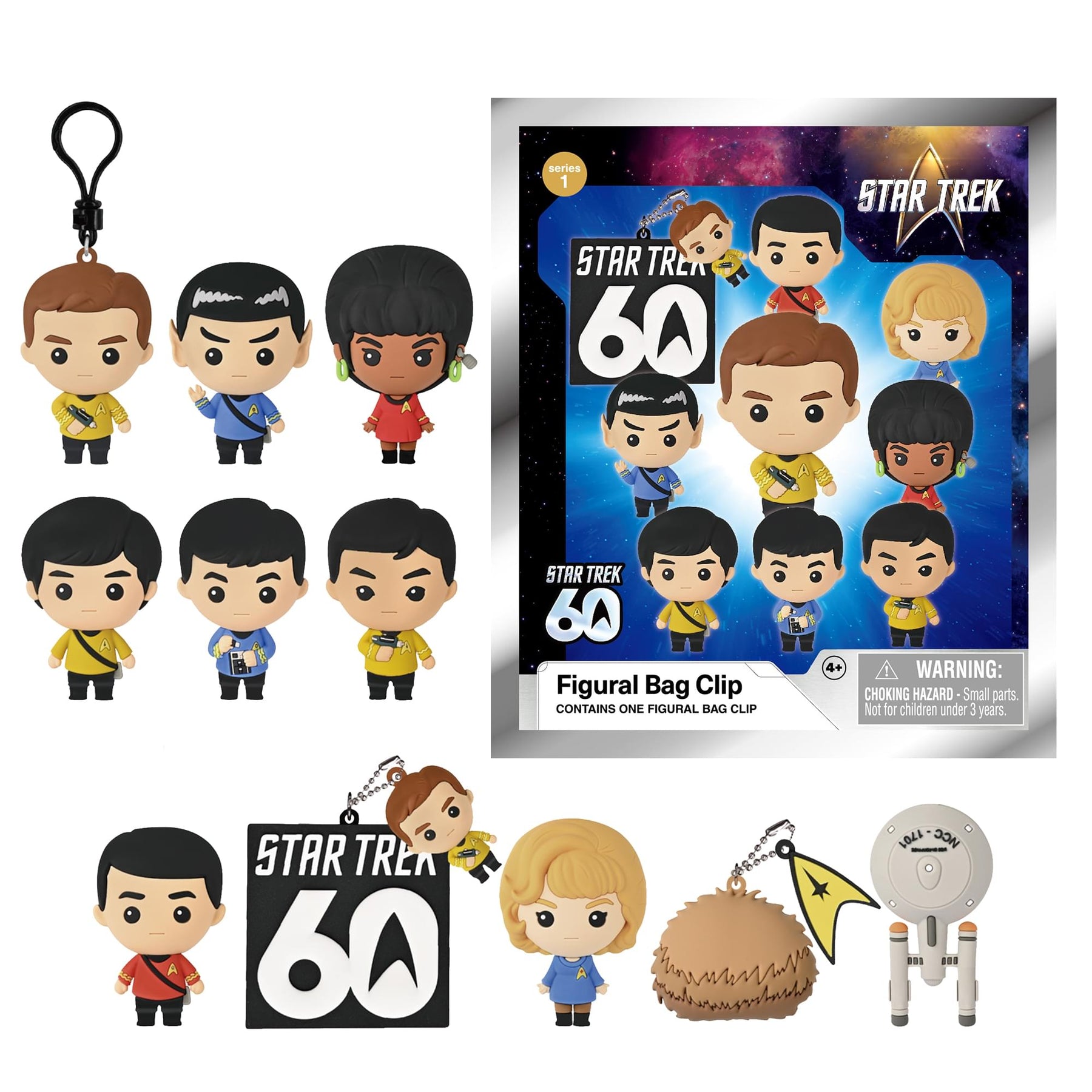 Star Trek Series 1 Blind Bag 3D Foam Bag Clip | 1 Random
