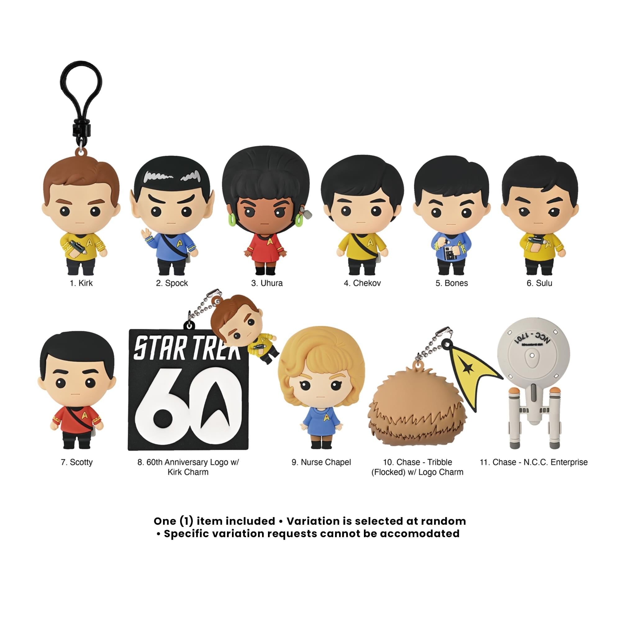 Star Trek Series 1 Blind Bag 3D Foam Bag Clip | 1 Random