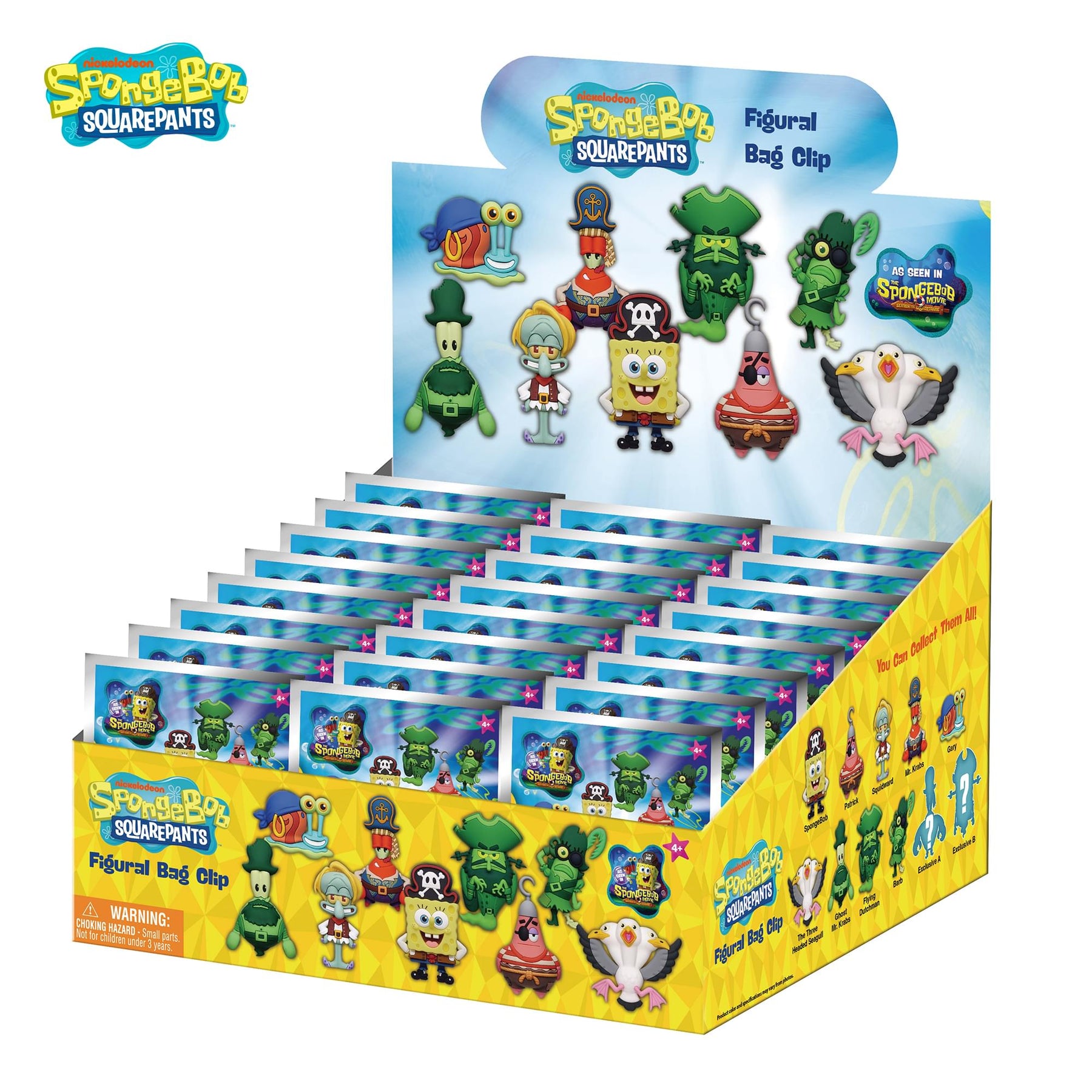 Nickelodeon SpongeBob SquarePants Movie Blind Bag 3D Foam Bag Clip | One Random
