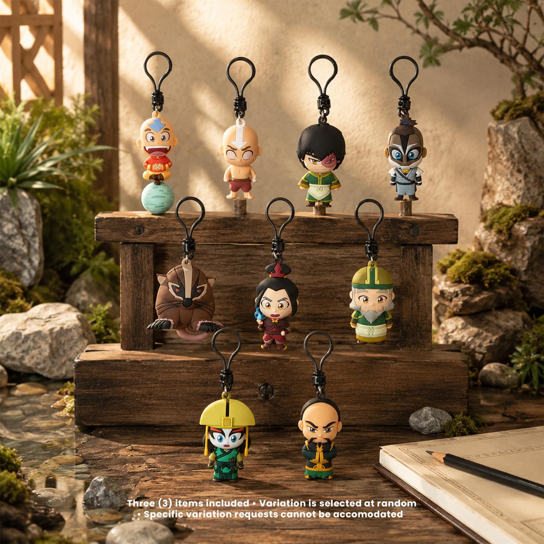 Avatar: The Last Airbender Series 4 Blind Bag 3D Foam Bag Clips | 3 Random