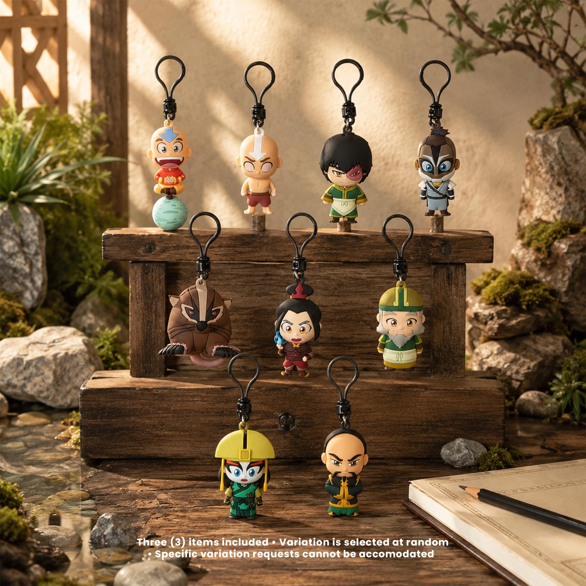 Avatar: The Last Airbender Series 4 Blind Bag 3D Foam Bag Clips | 3 Random