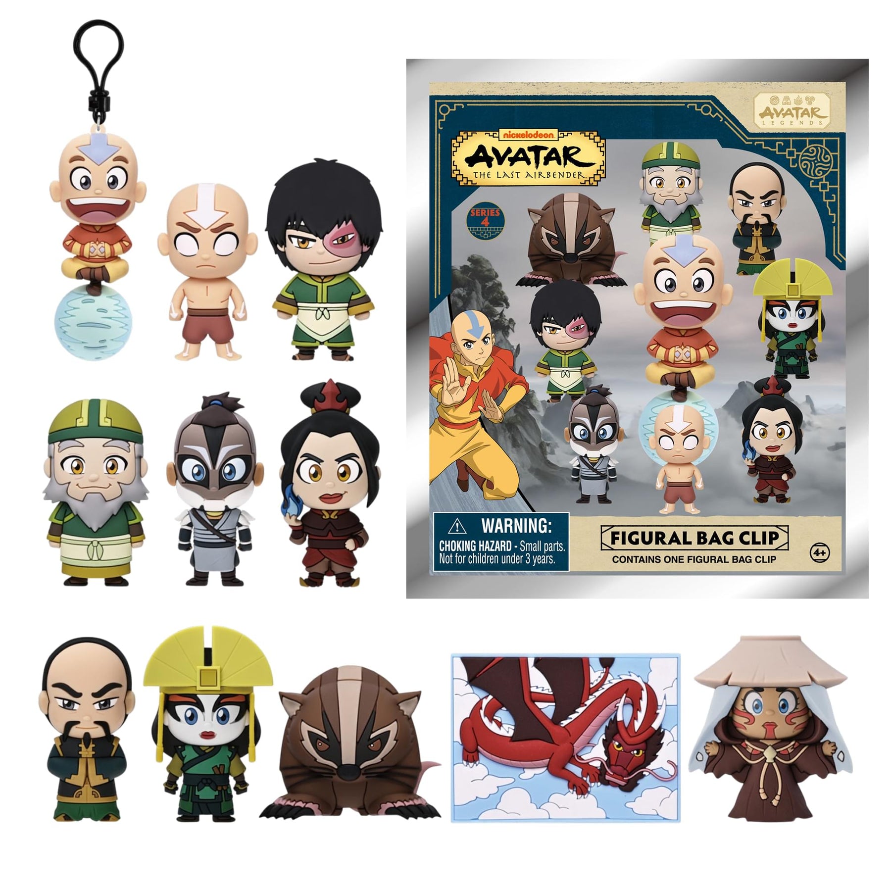 Avatar: The Last Airbender Series 4 Blind Bag 3D Foam Bag Clip | 1 Random