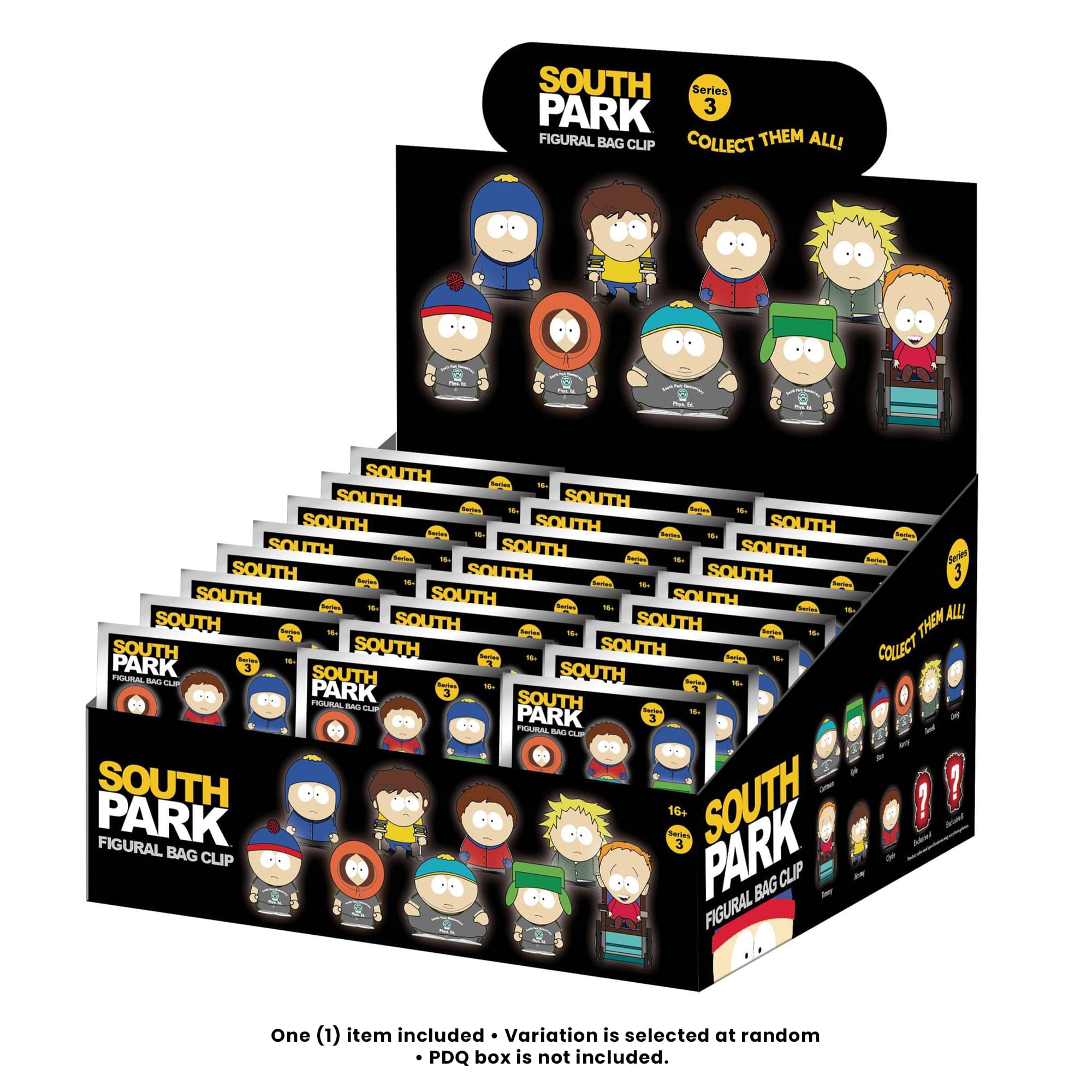 South Park Series 3 Blind Bag 3D Foam Bag Clip | 1 Random