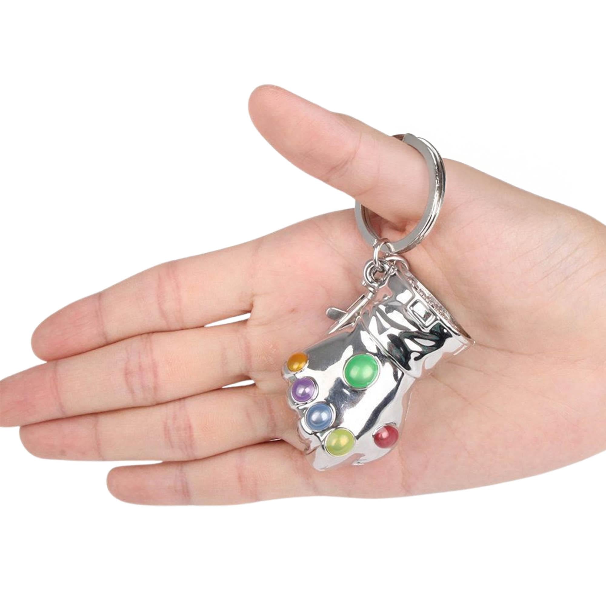 Marvel Comics Thanos Infinity Gauntlet Pewter Metal Keyring