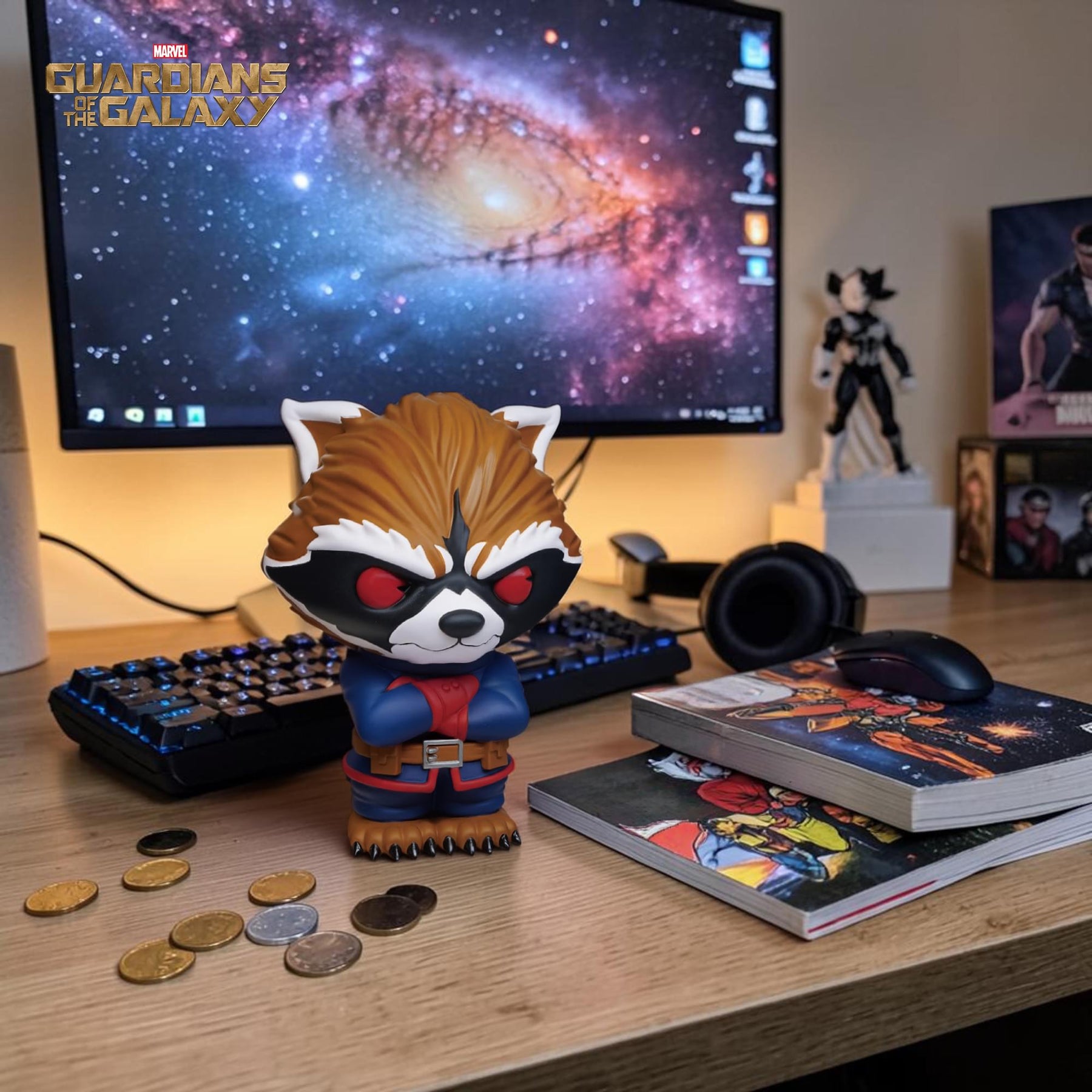 Marvel Guardians Of The Galaxy Rocket 8-Inch PVC Figural Bank