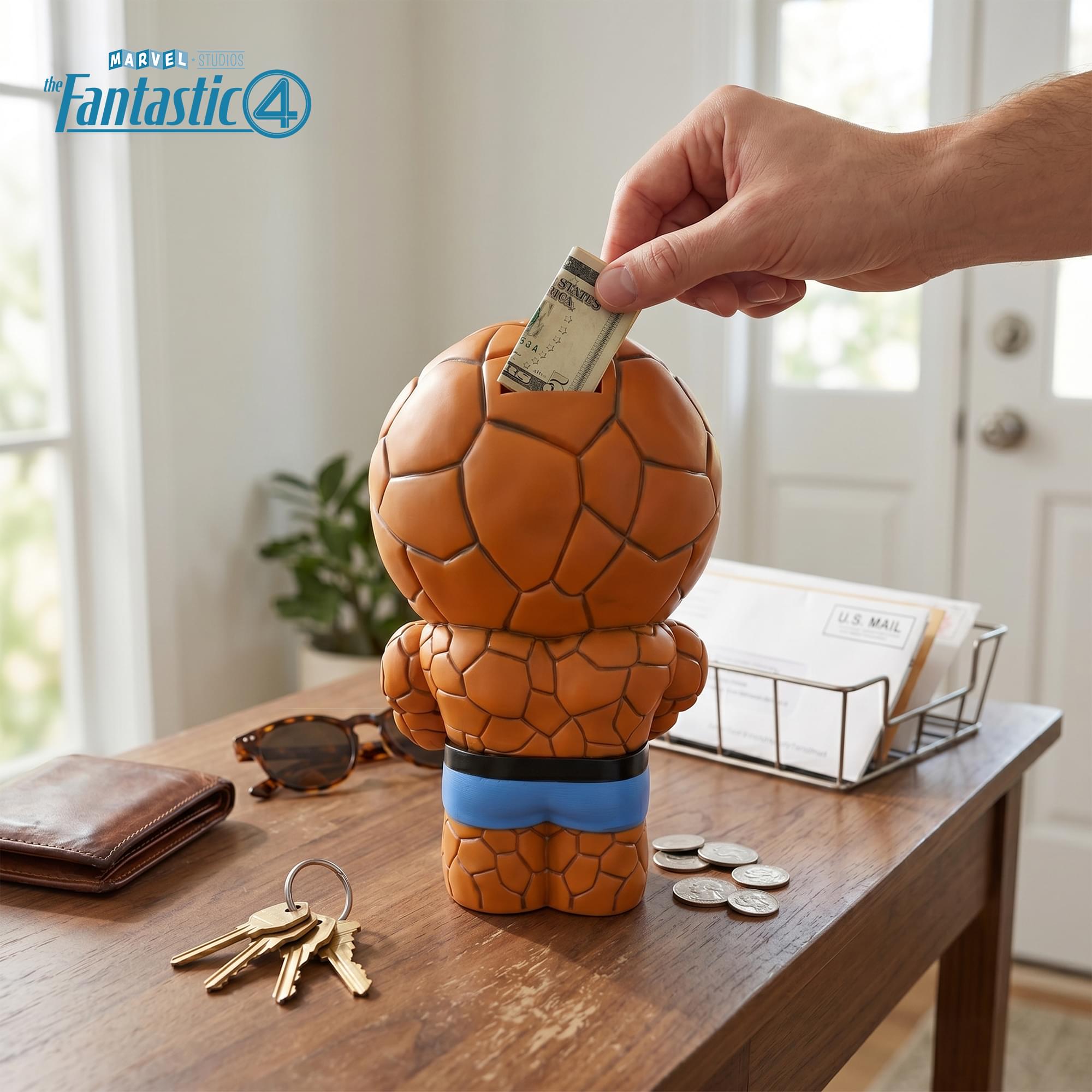 Marvel Fantastic Four Thing 8.5-Inch PVC Figural Bank