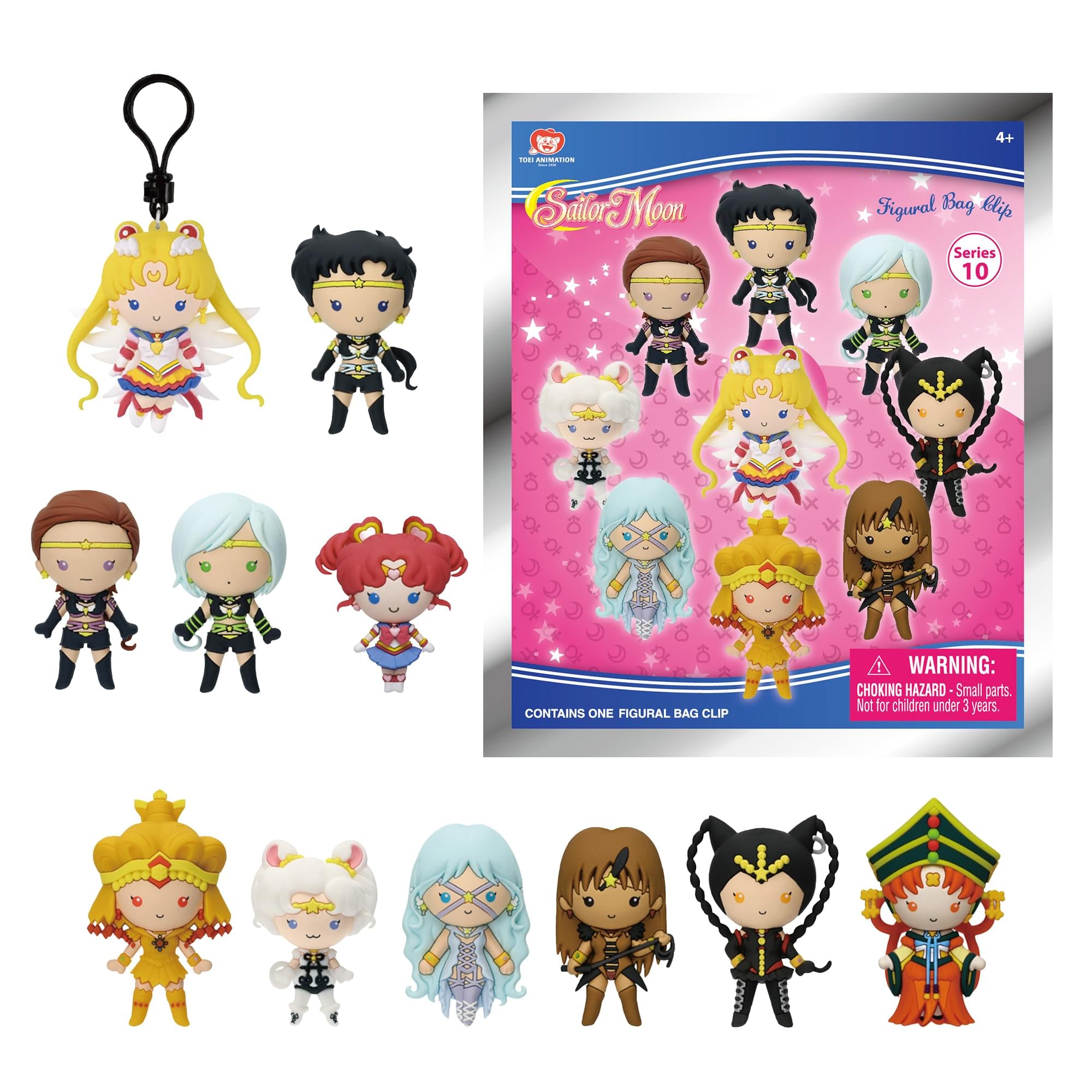 Sailor Moon Series 10 Blind Bag 3D Foam Bag Clip | 1 Random