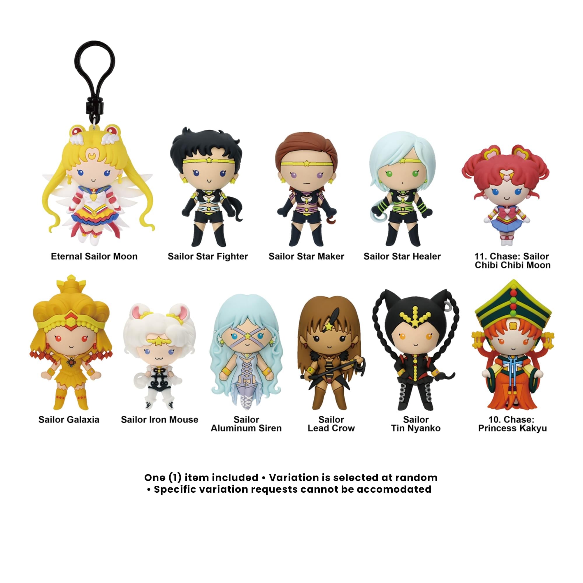 Sailor Moon Series 10 Blind Bag 3D Foam Bag Clip | 1 Random