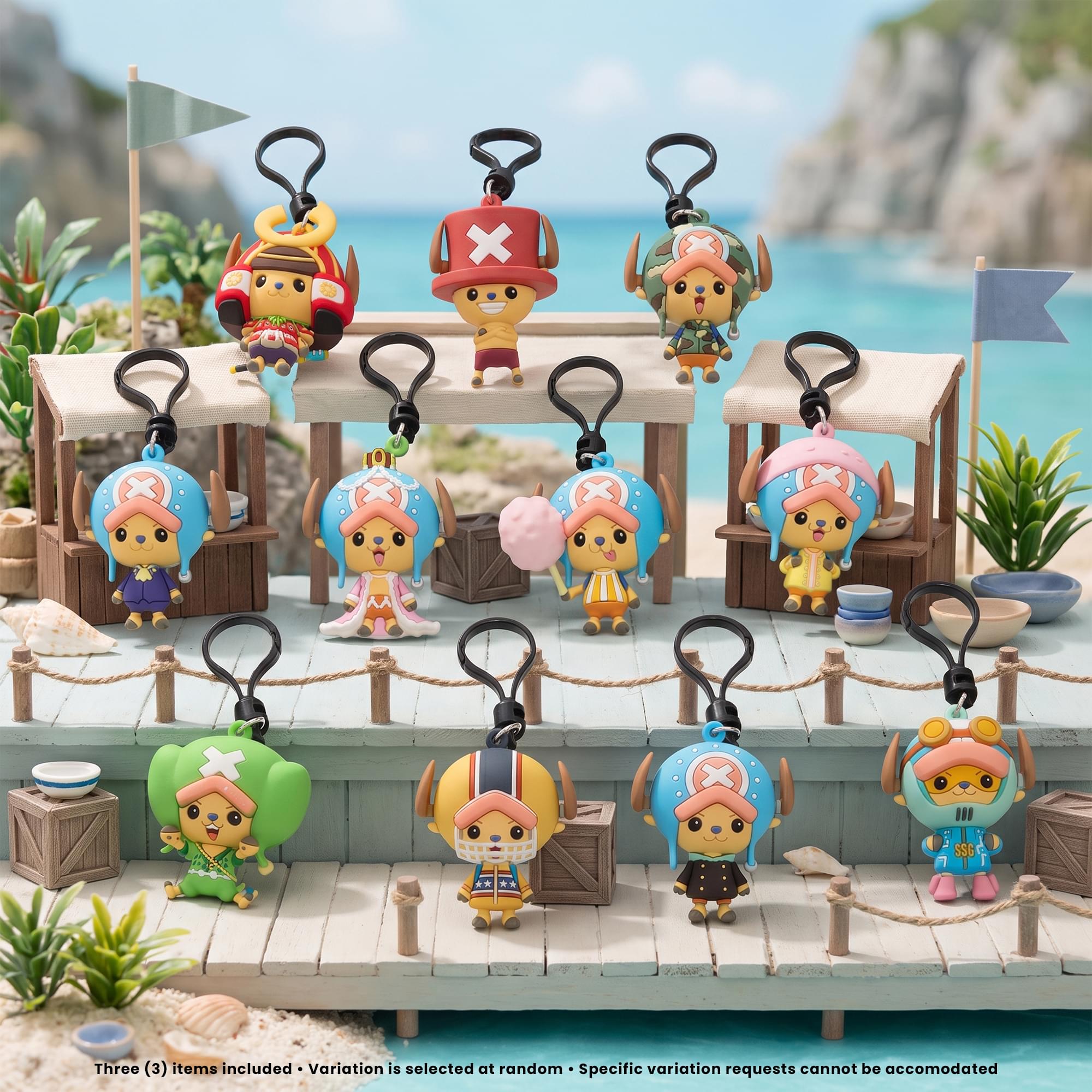 One Piece Series 8 Blind Bag 3D Foam Bag Clips | 3 Random