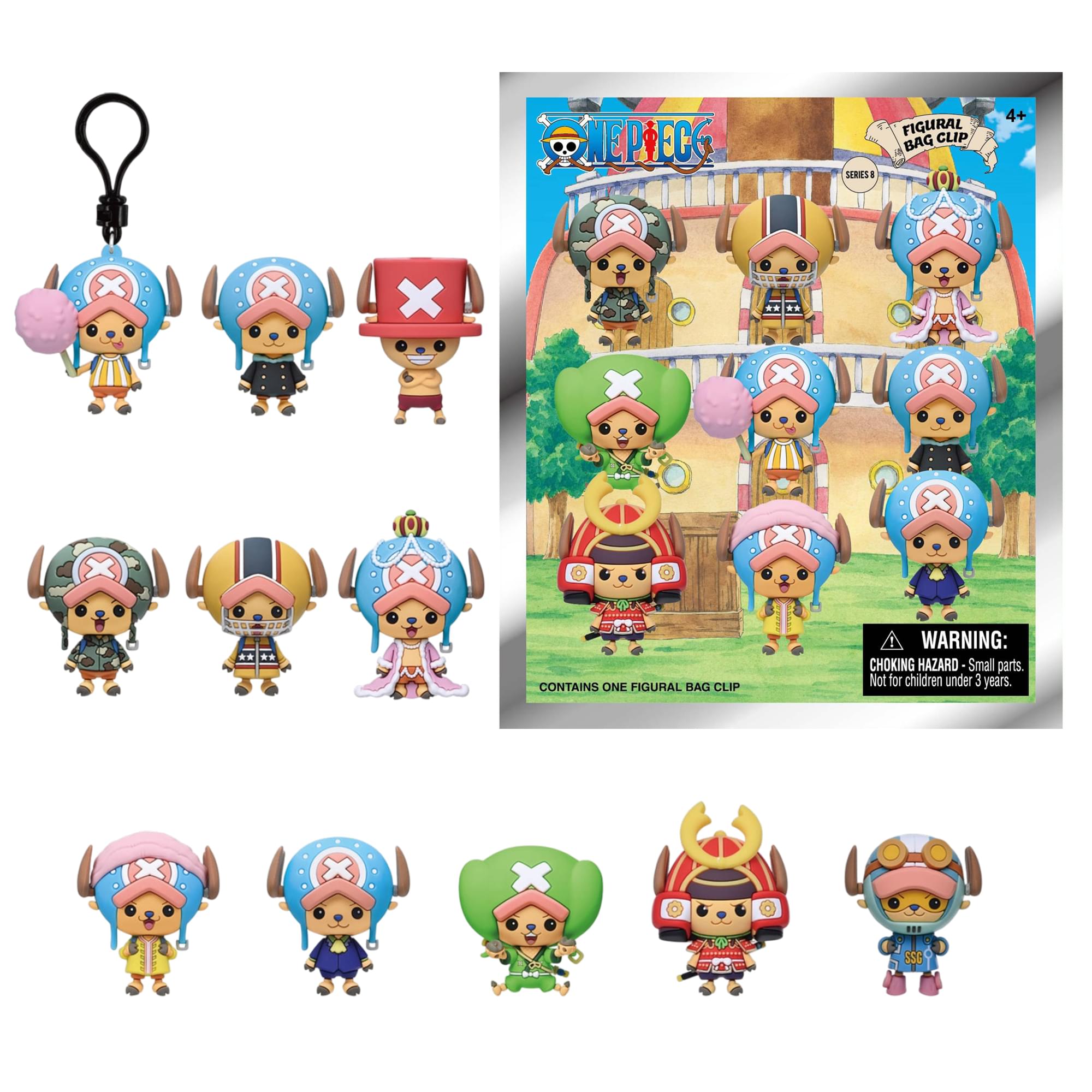 One Piece Series 8 Blind Bag 3D Foam Bag Clip | 1 Random