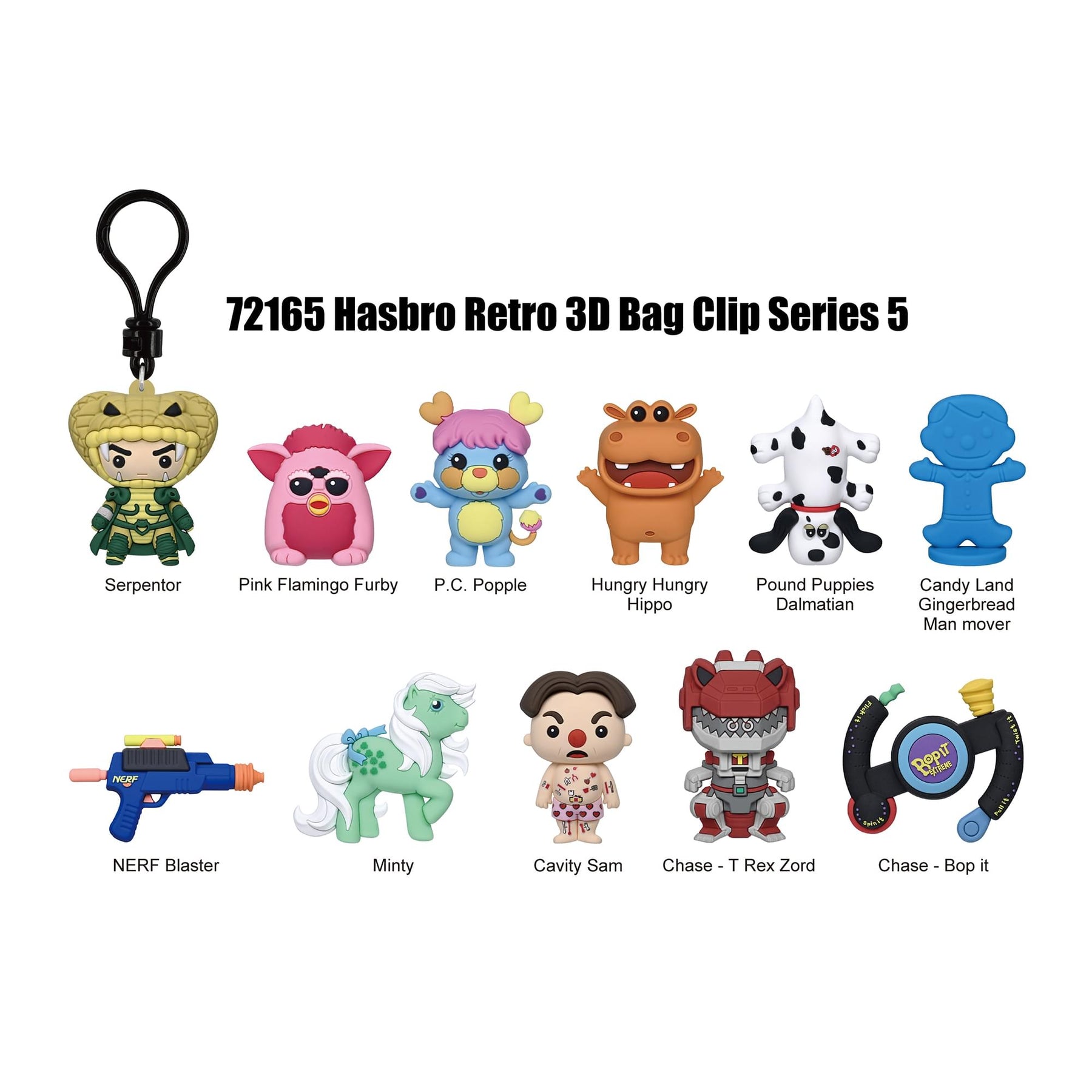 Hasbro Retro Series 3 Blind Bag 3D Foam Bag Clip | 3 Random