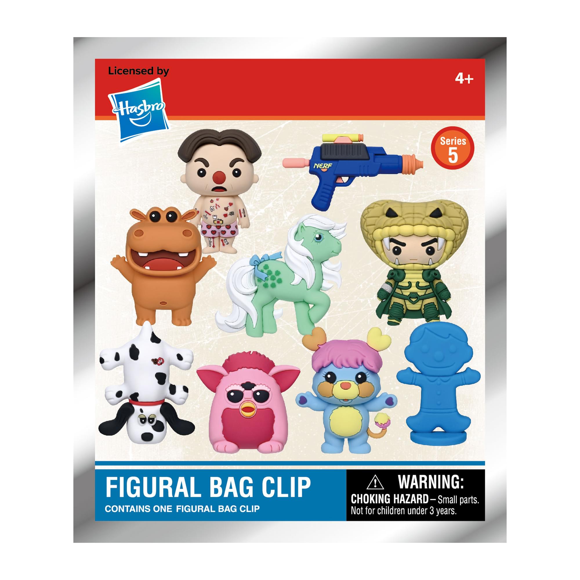 Hasbro Retro Series 3 Blind Bag 3D Foam Bag Clip | One Random