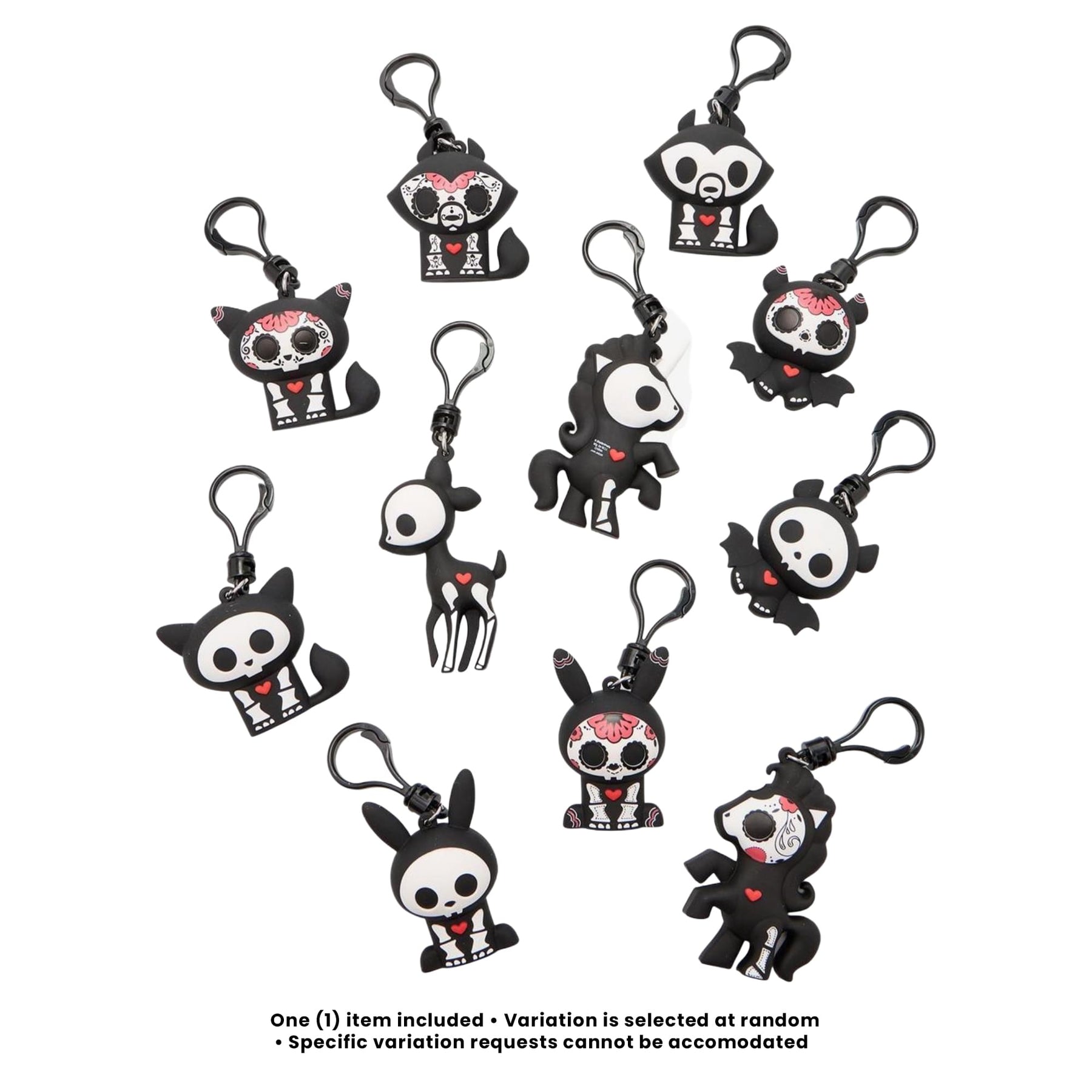 Skelanimals Series 1 Blind Bag 3D Foam Bag Clip | 1 Random