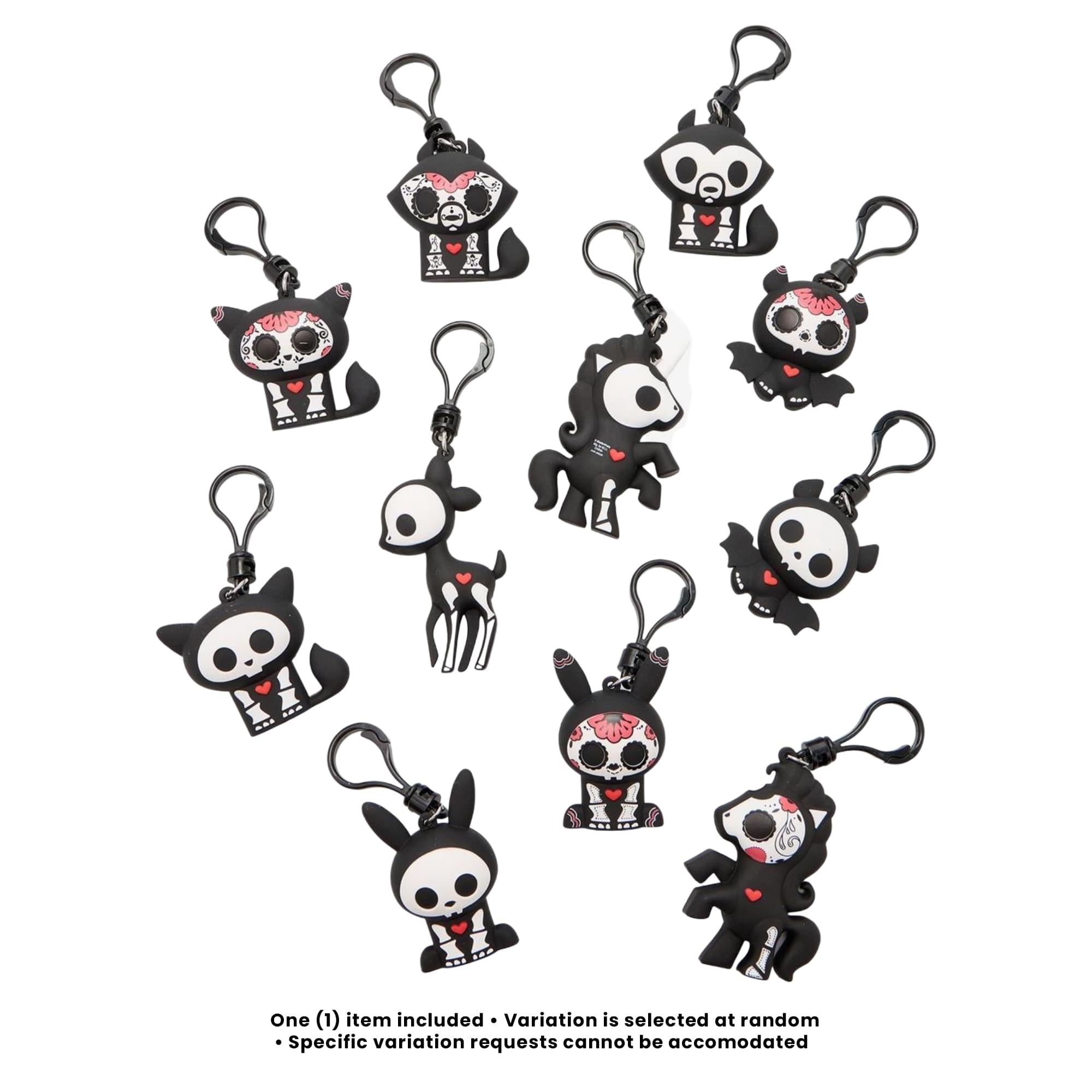 Skelanimals Series 1 Blind Bag 3D Foam Bag Clip | 1 Random