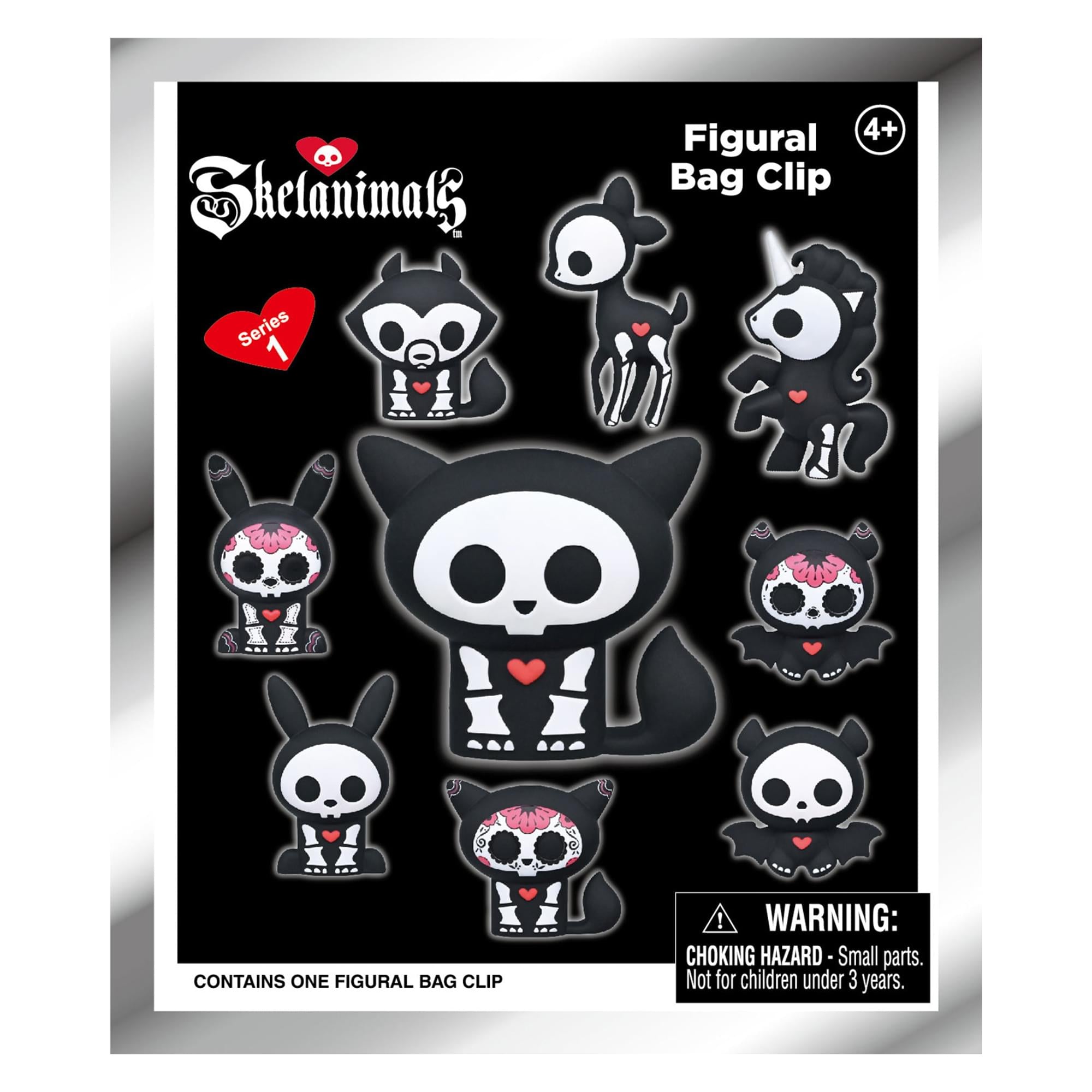 Skelanimals Series 1 Blind Bag 3D Foam Bag Clip | 1 Random